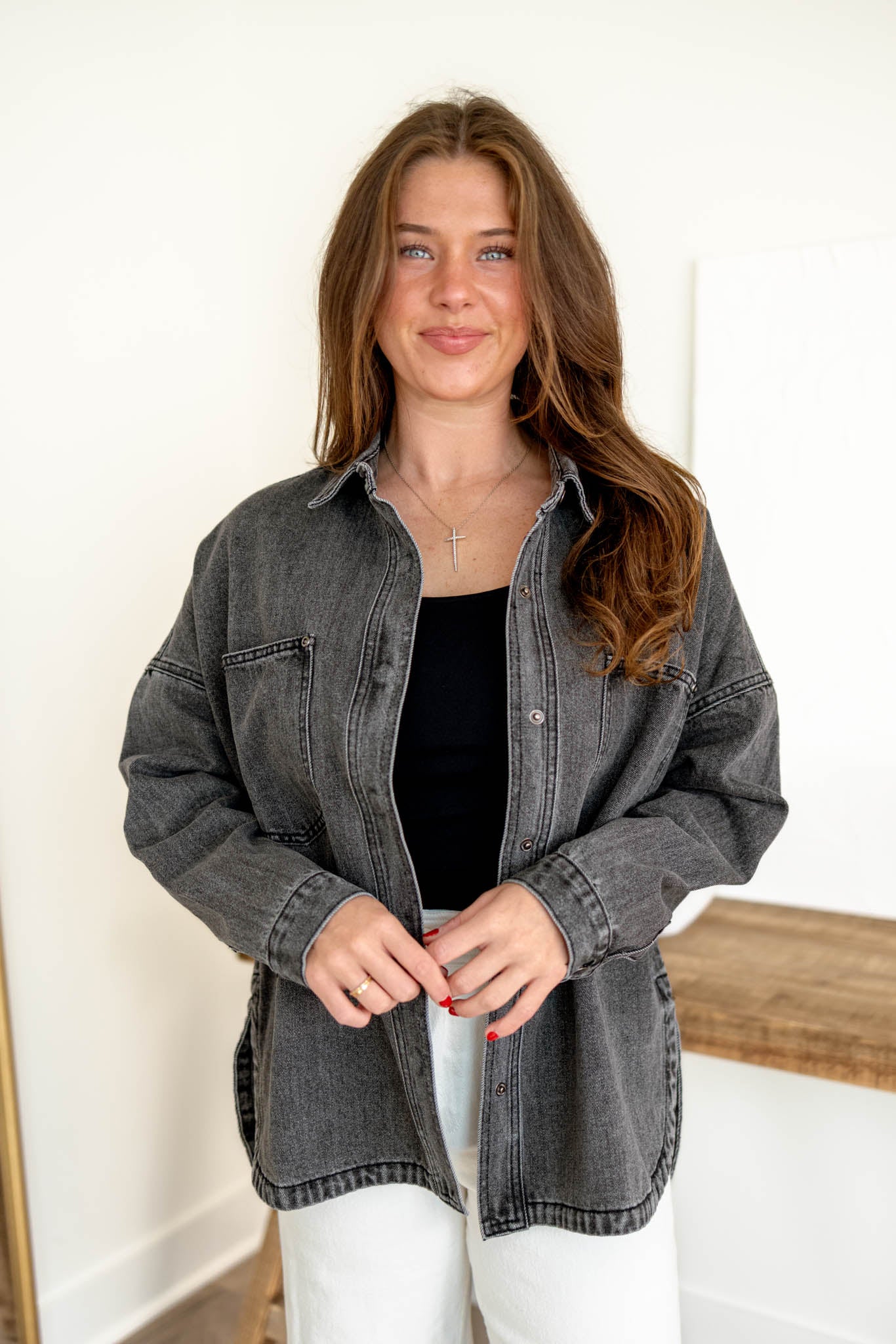Monroe Denim Jacket | Black