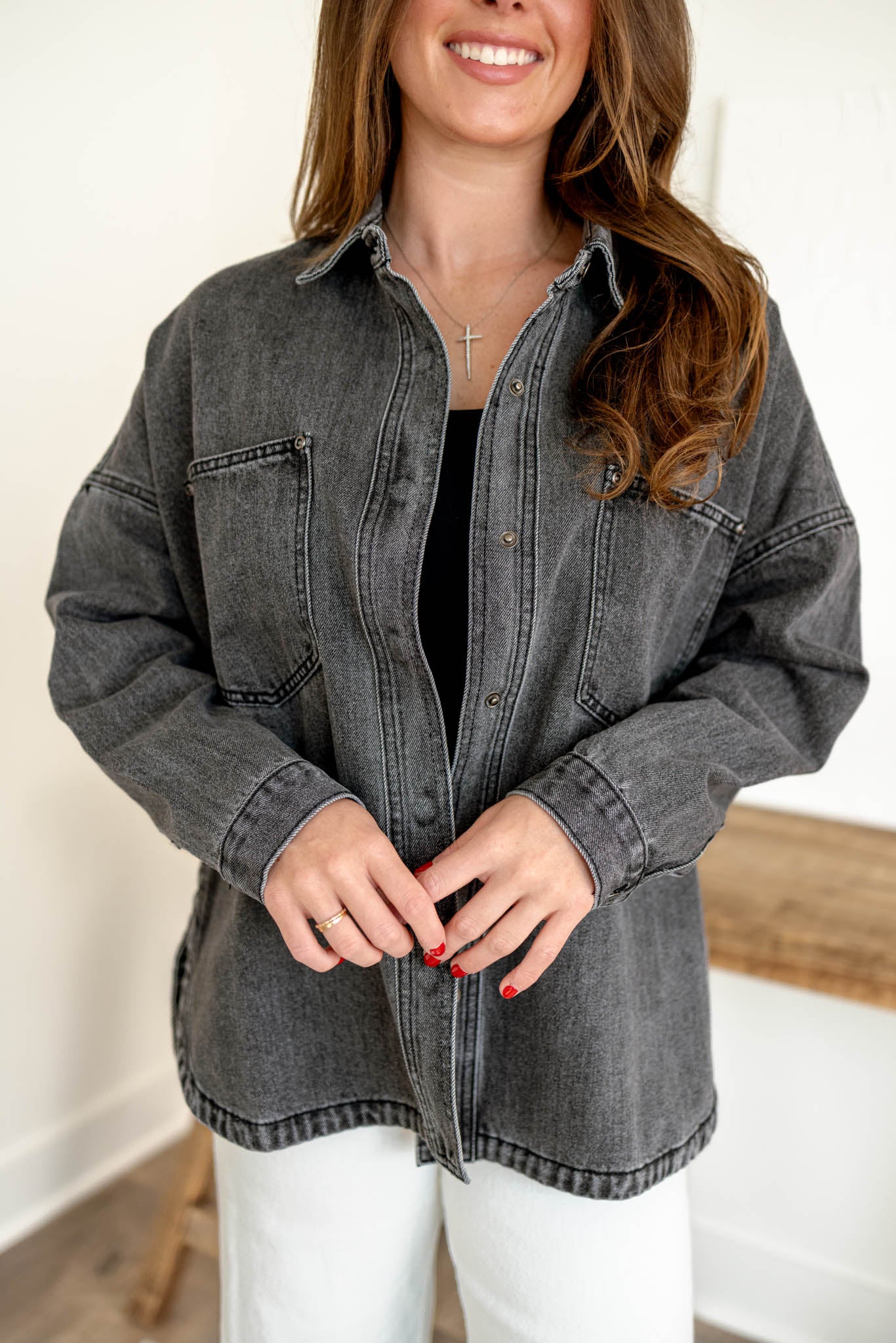 Monroe Denim Jacket | Black