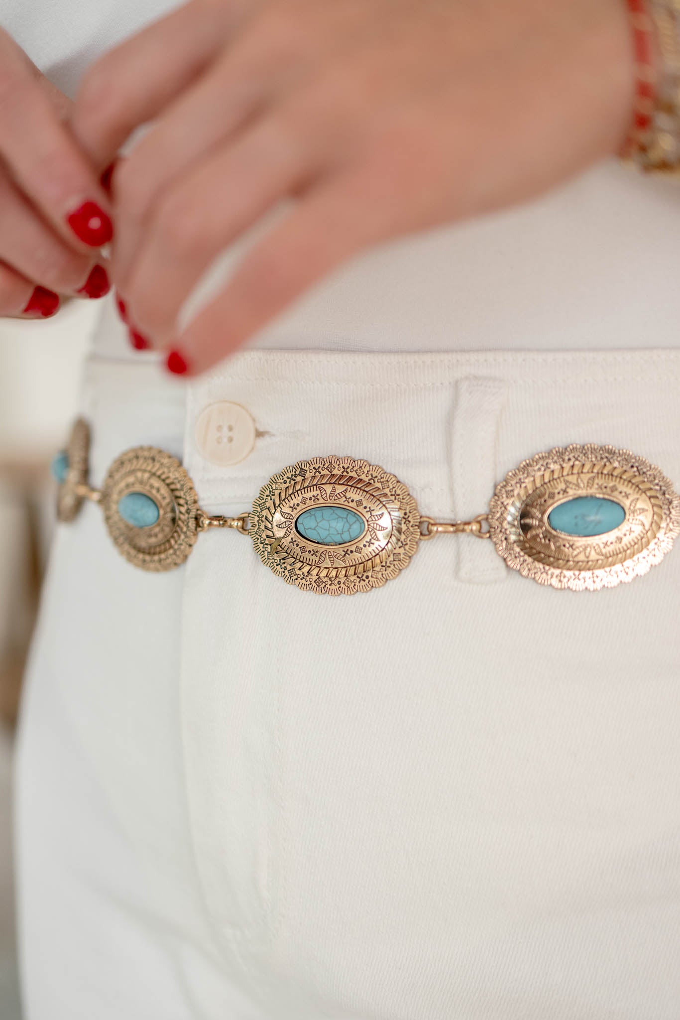 Gold + Turquoise Belt