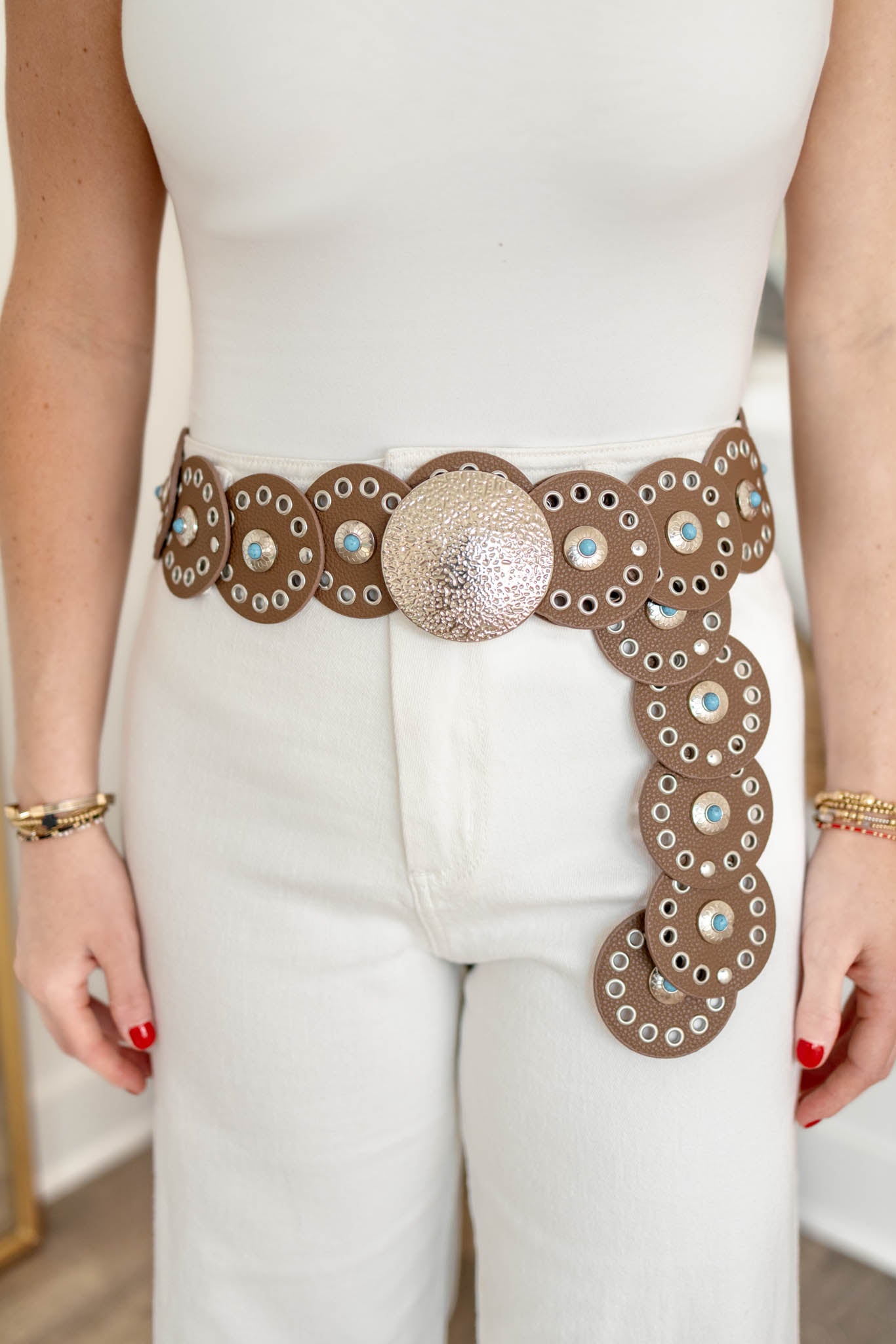 Brown Stud Belt