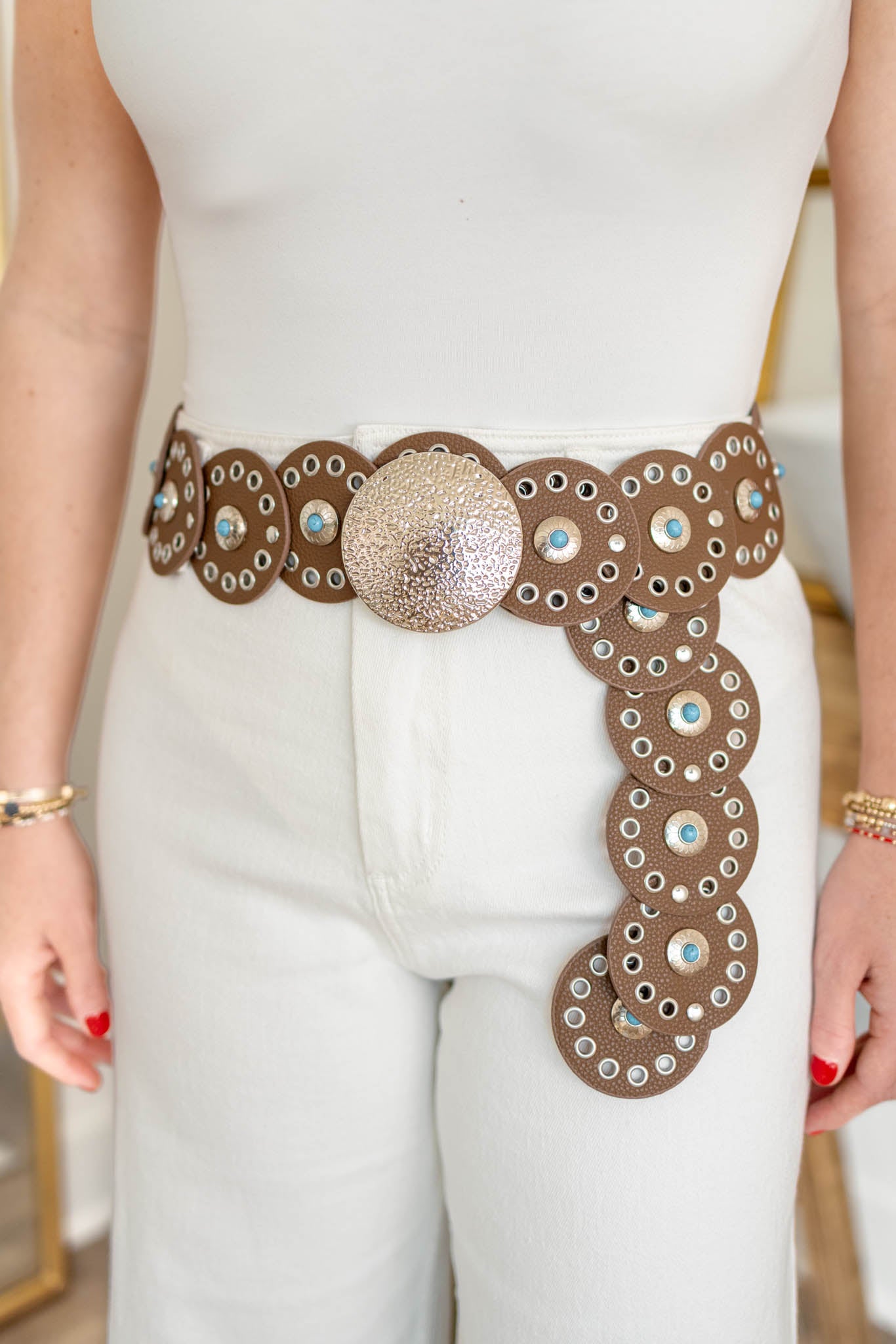 Brown Stud Belt