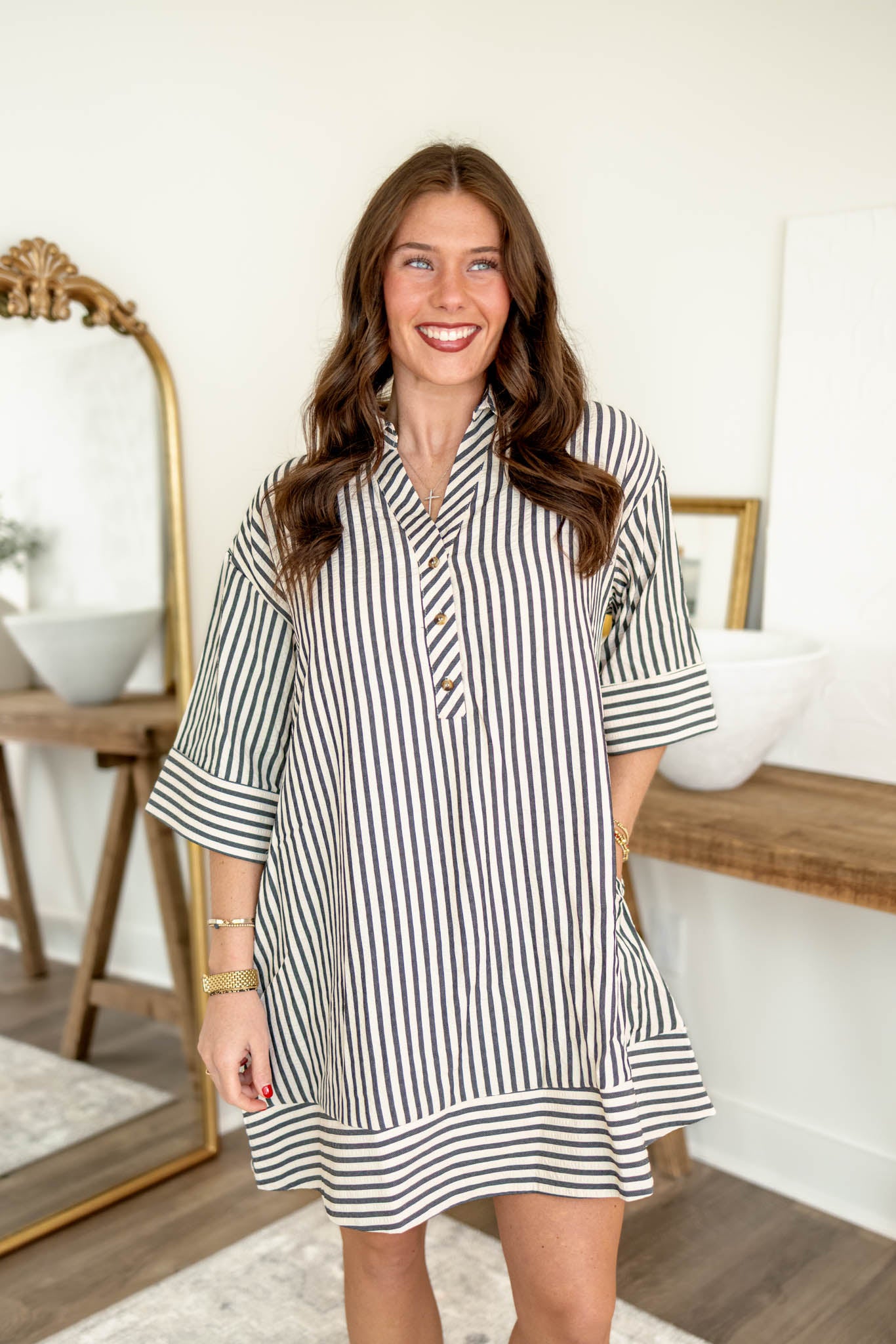 June Shirt Dress | Black