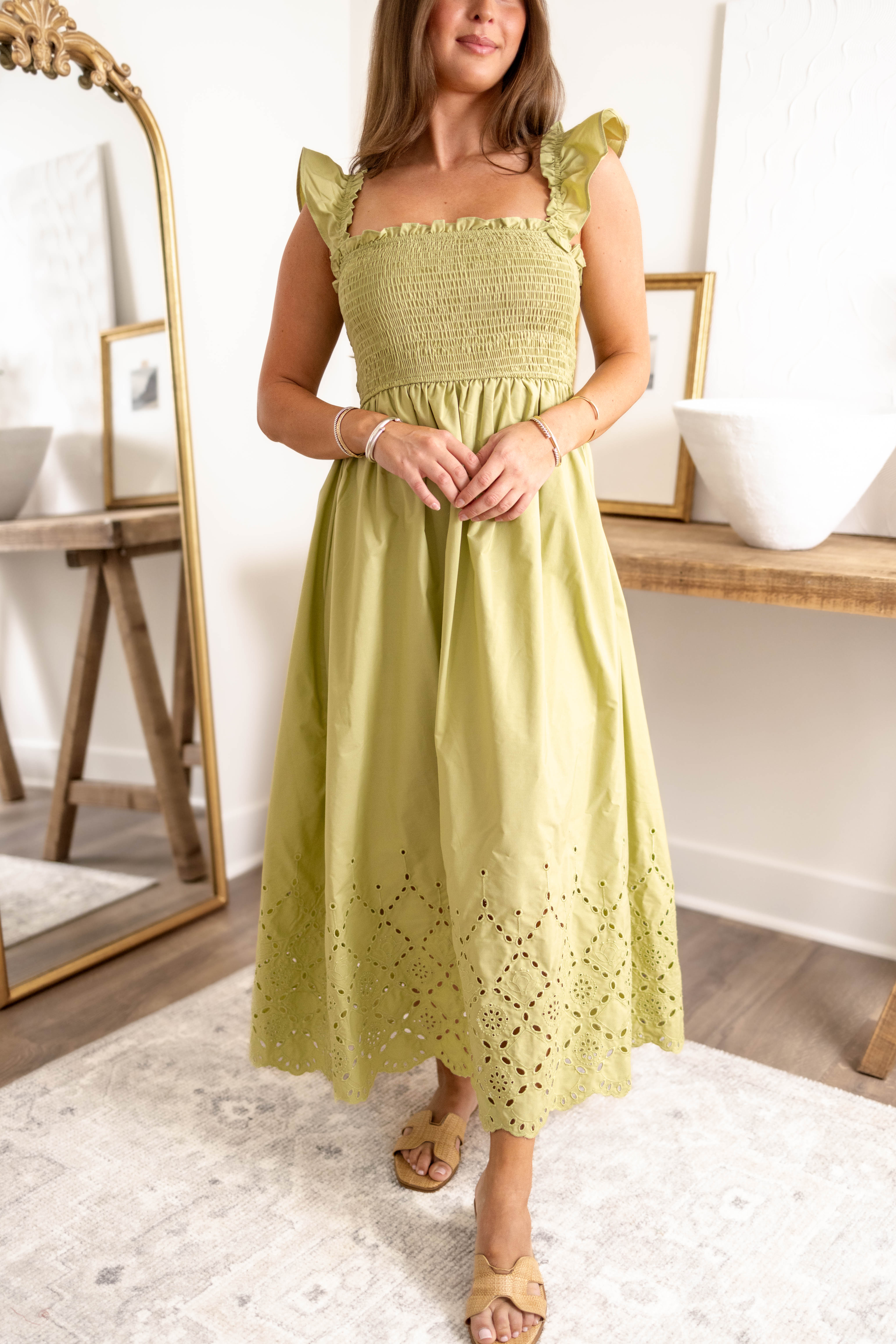 Jane Eyelet Dress | Kiwi