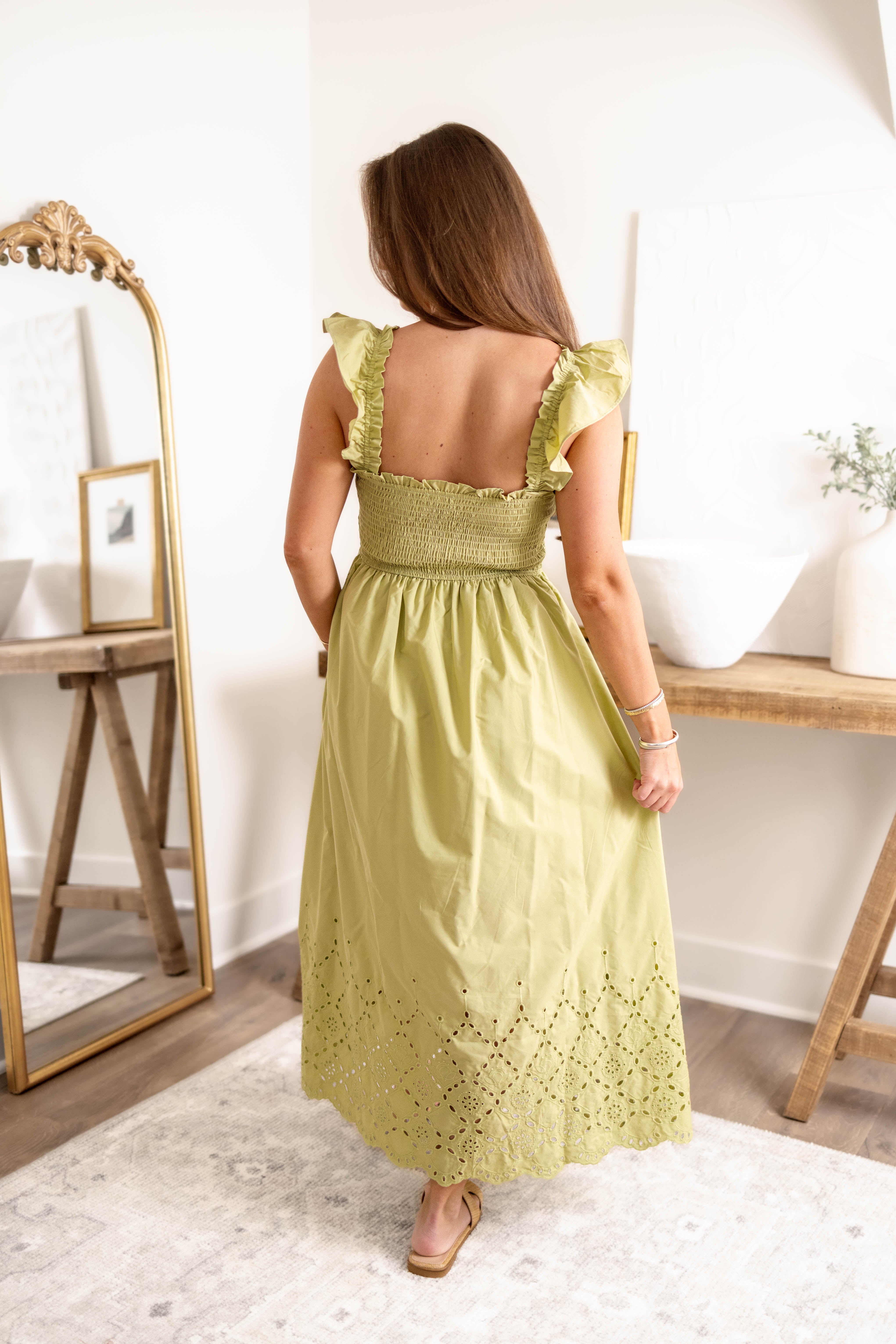 Jane Eyelet Dress | Kiwi