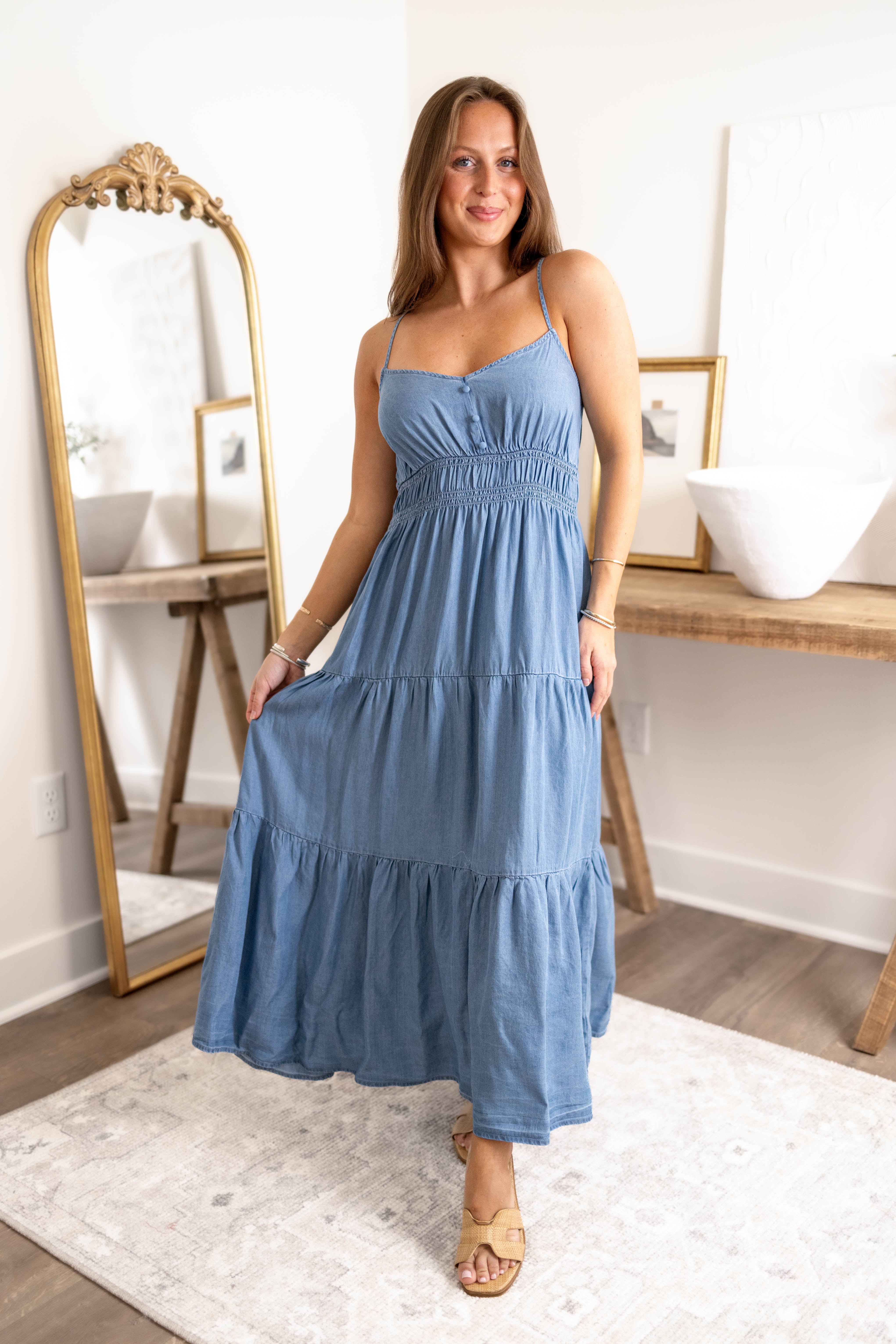 Zoe Chambray Dress