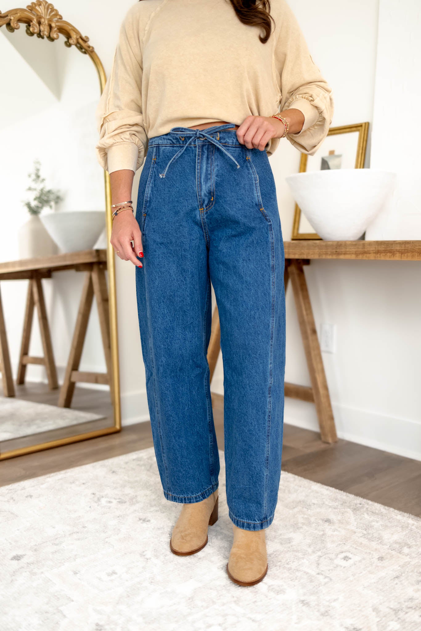 Zoey Barrel Jeans