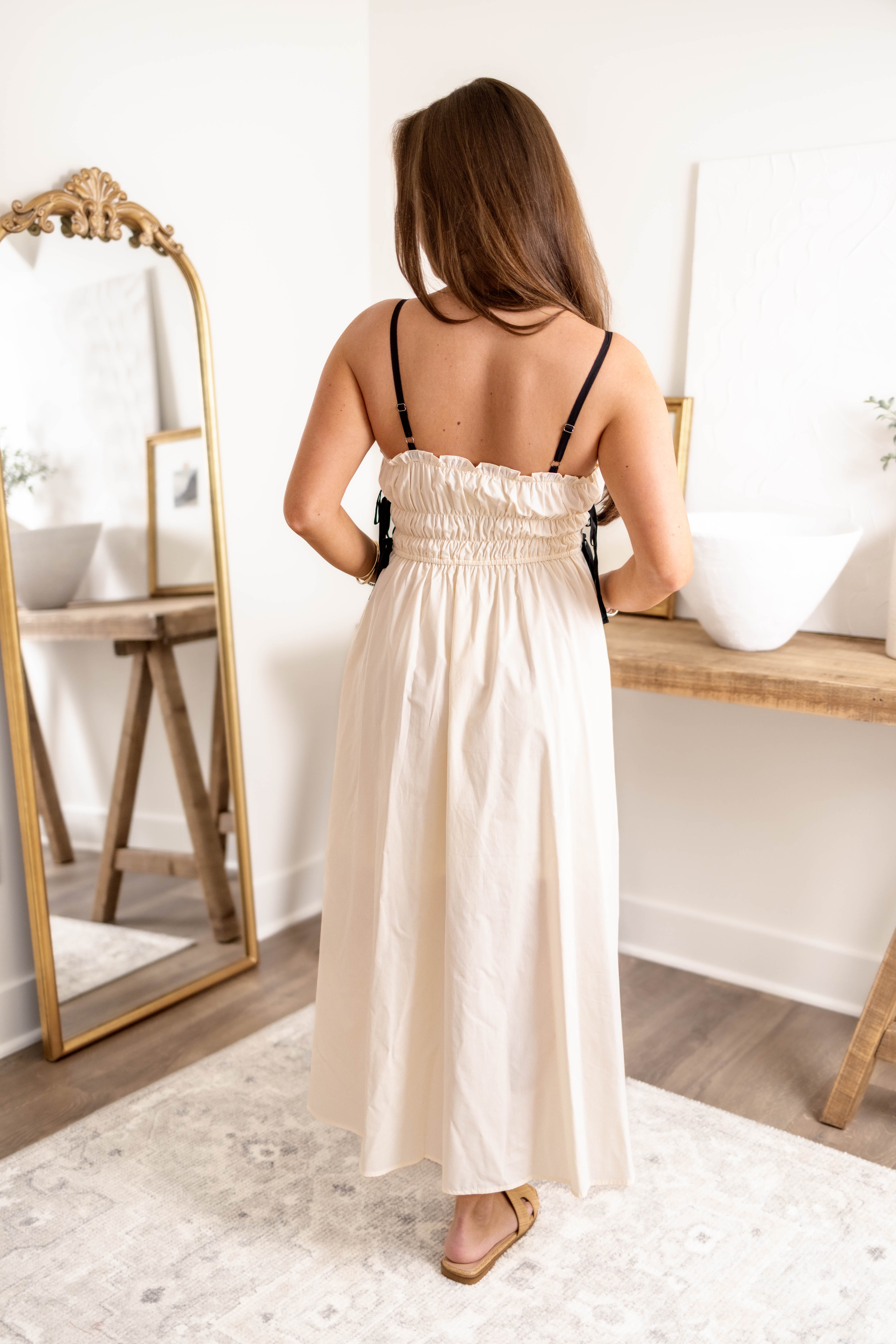 Mia Ruched Midi Dress