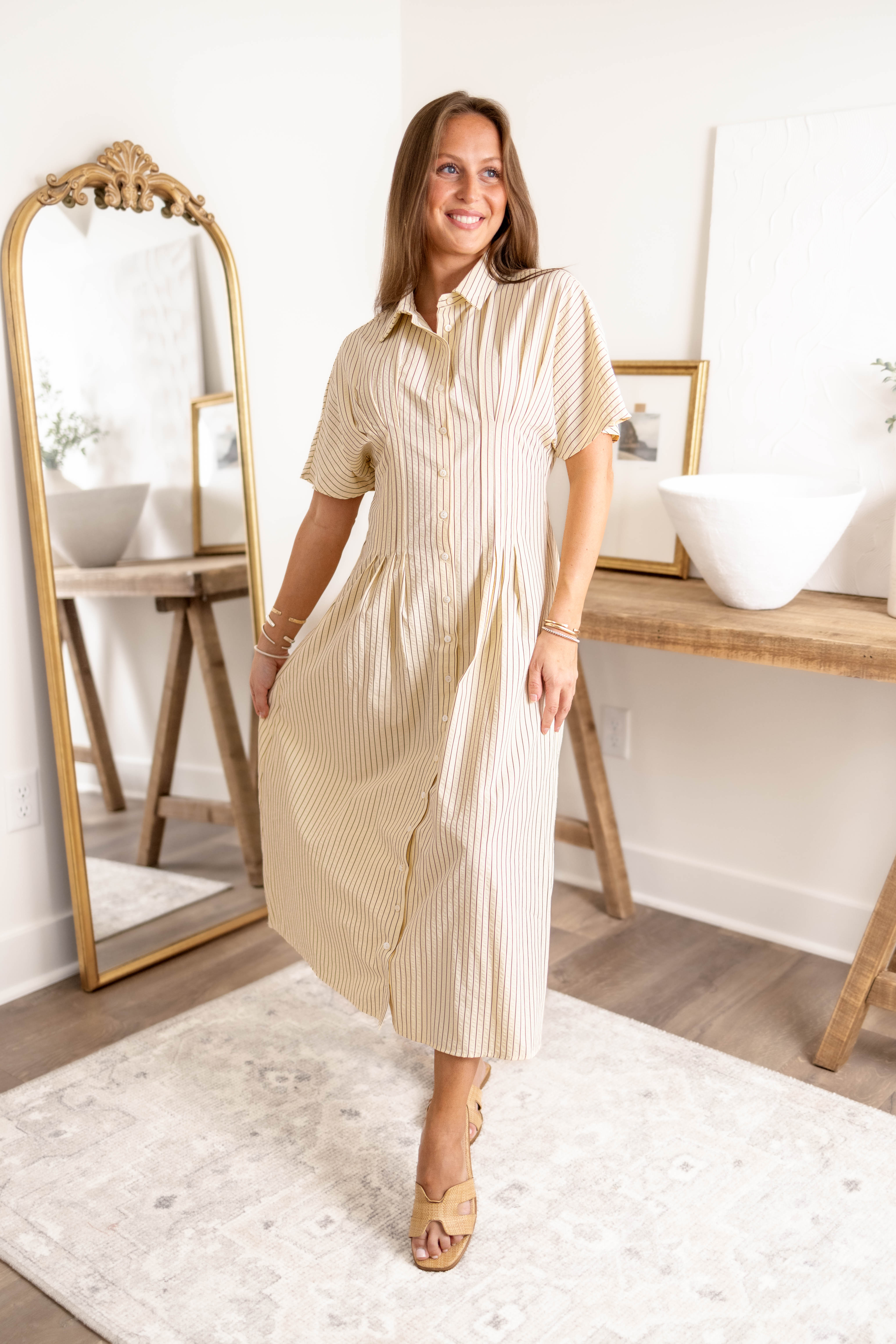 Sicily Midi Dress | Ivory