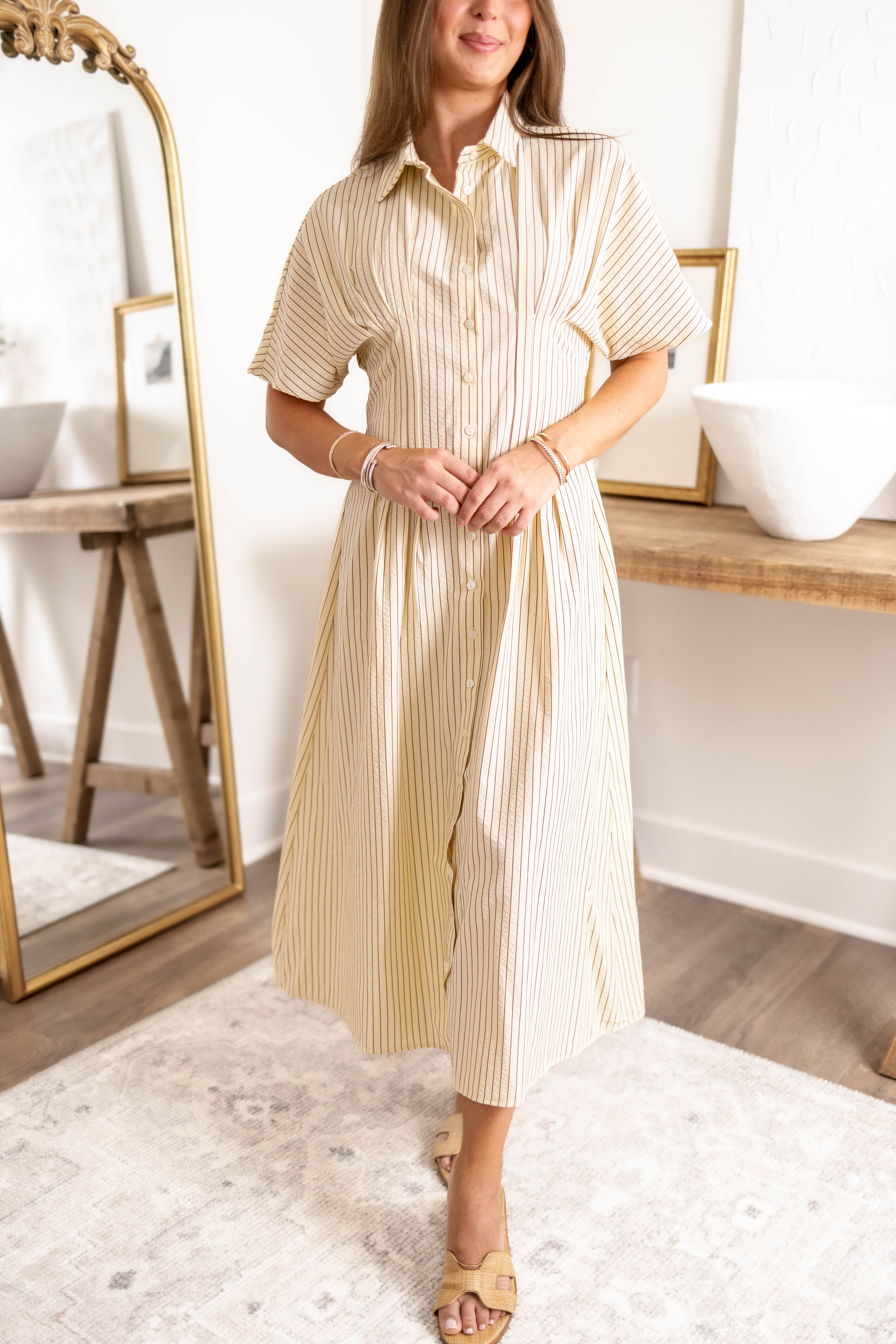Sicily Midi Dress | Ivory