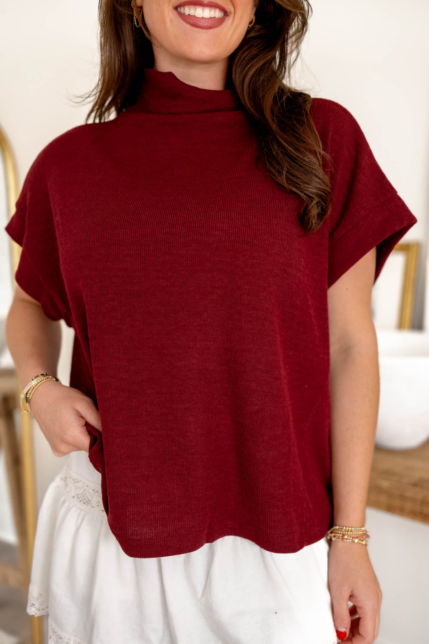 Rowan Knit Top | Garnet
