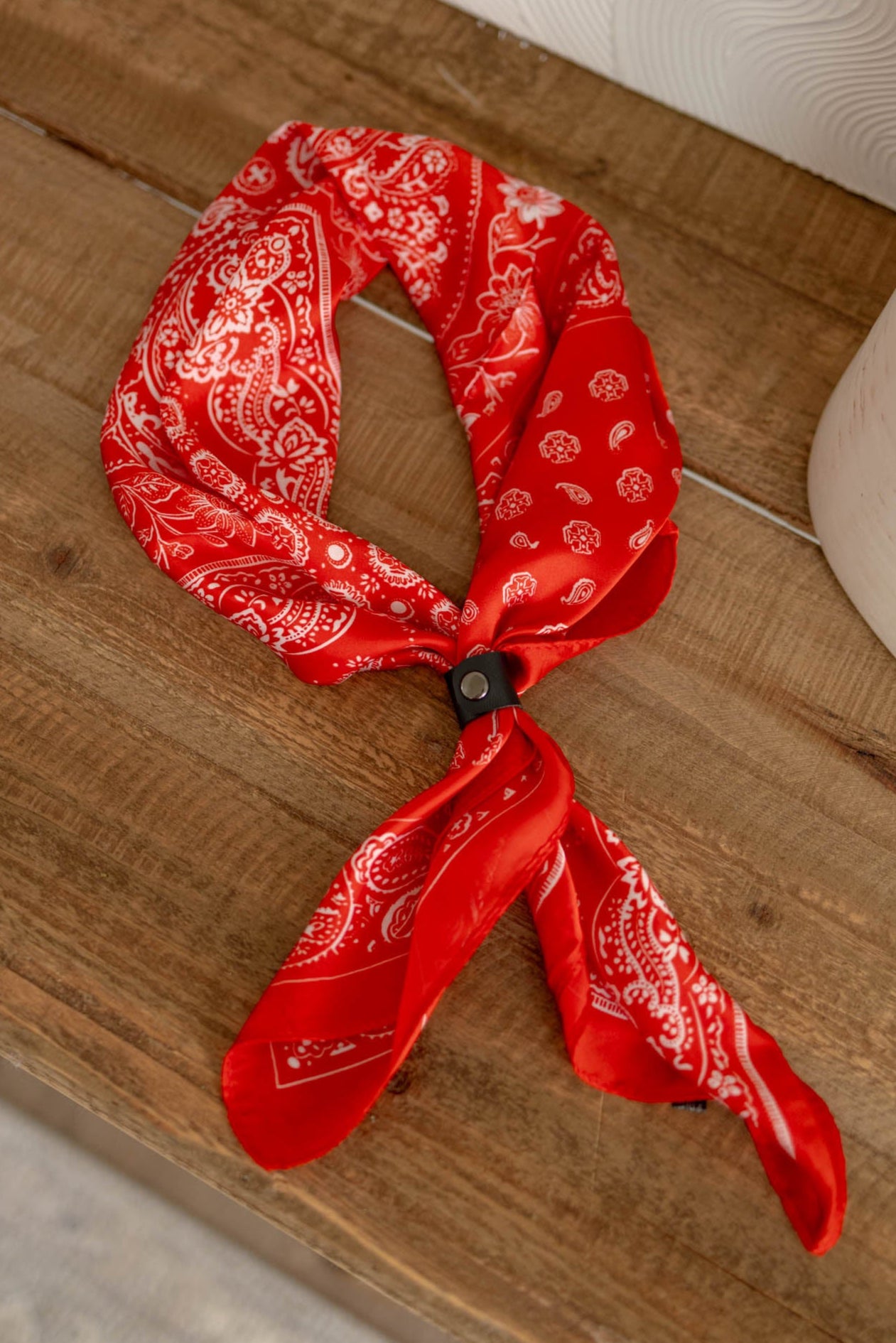 Red Paisley Scarf