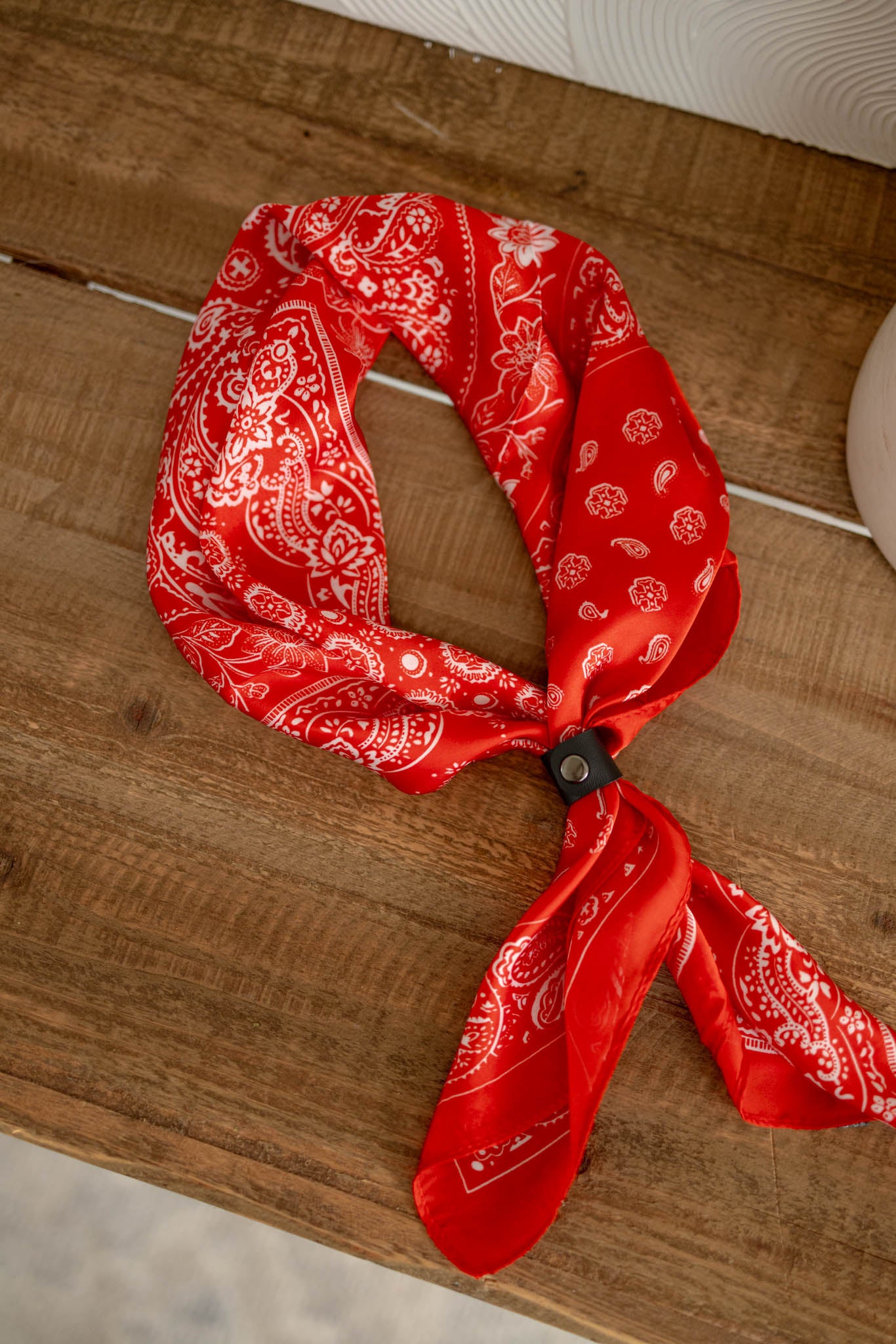 Red Paisley Scarf