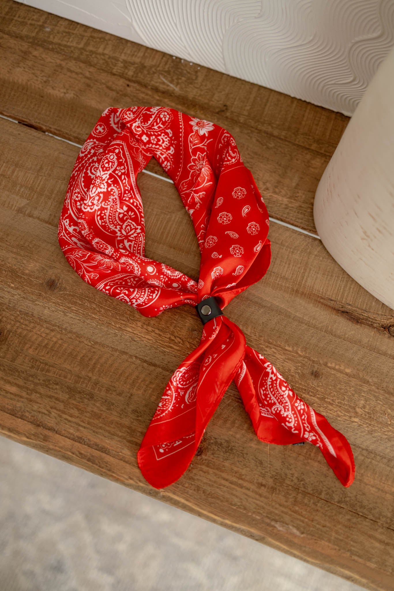 Red Paisley Scarf