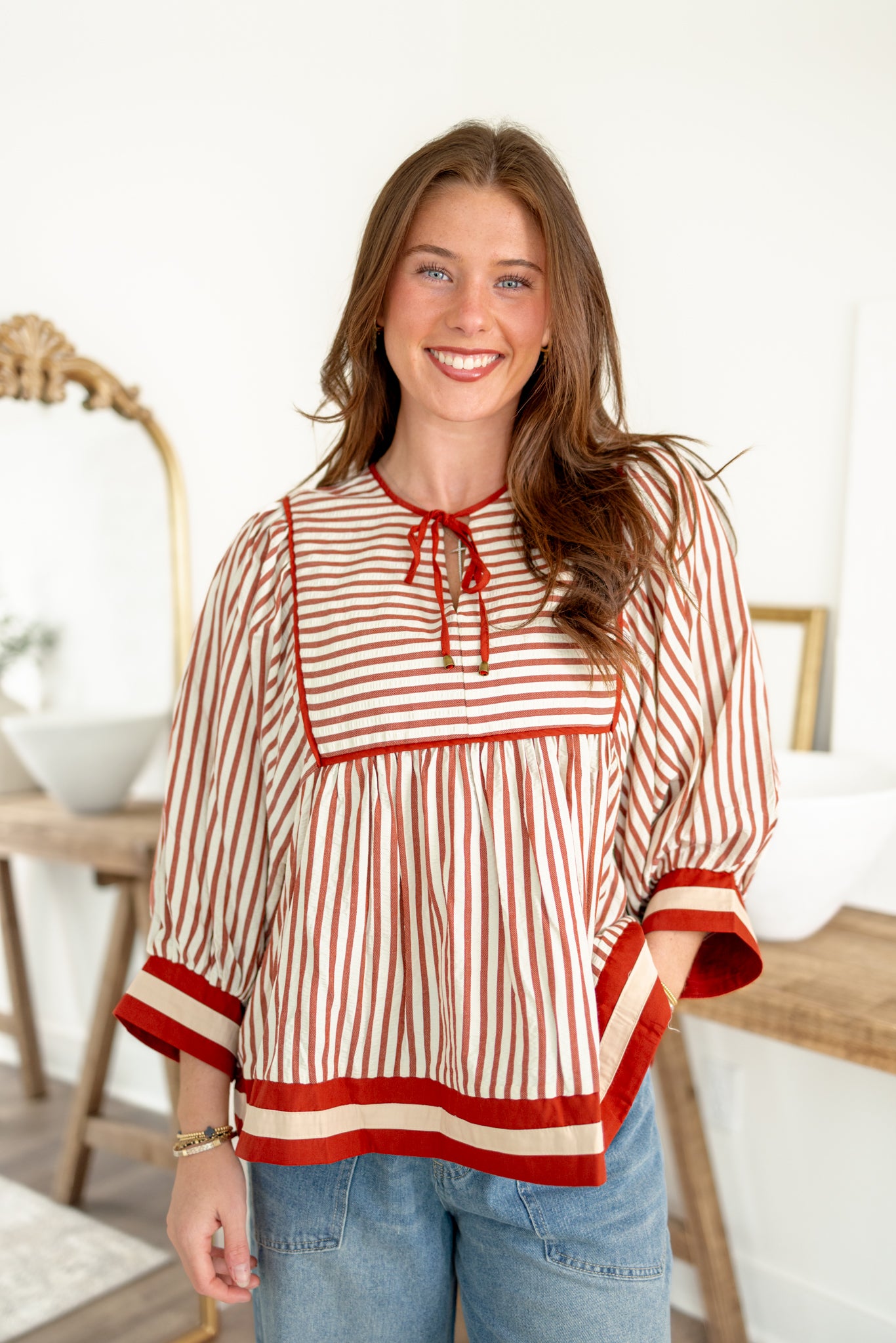 Hailey Blouse | Rust