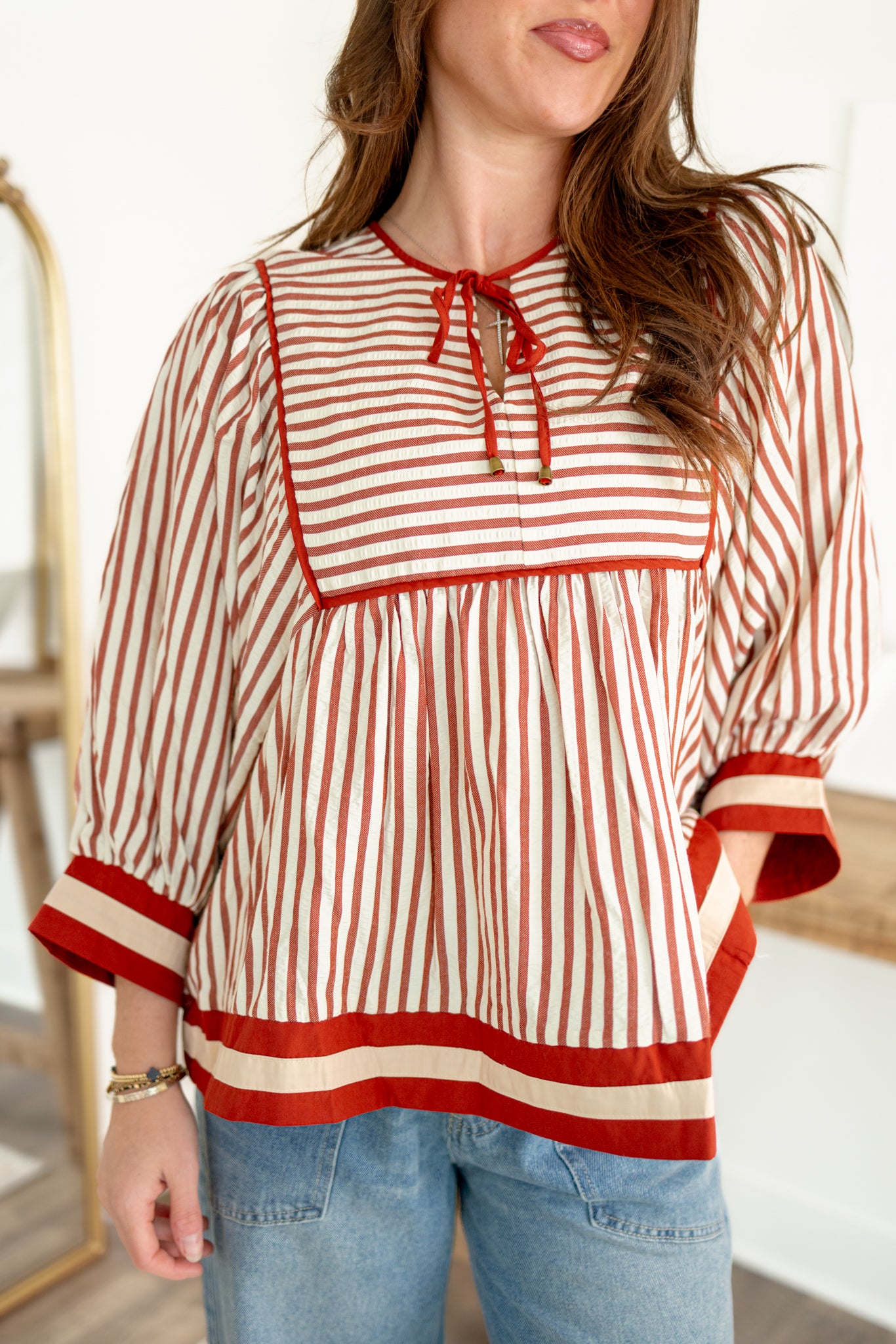Hailey Blouse | Rust