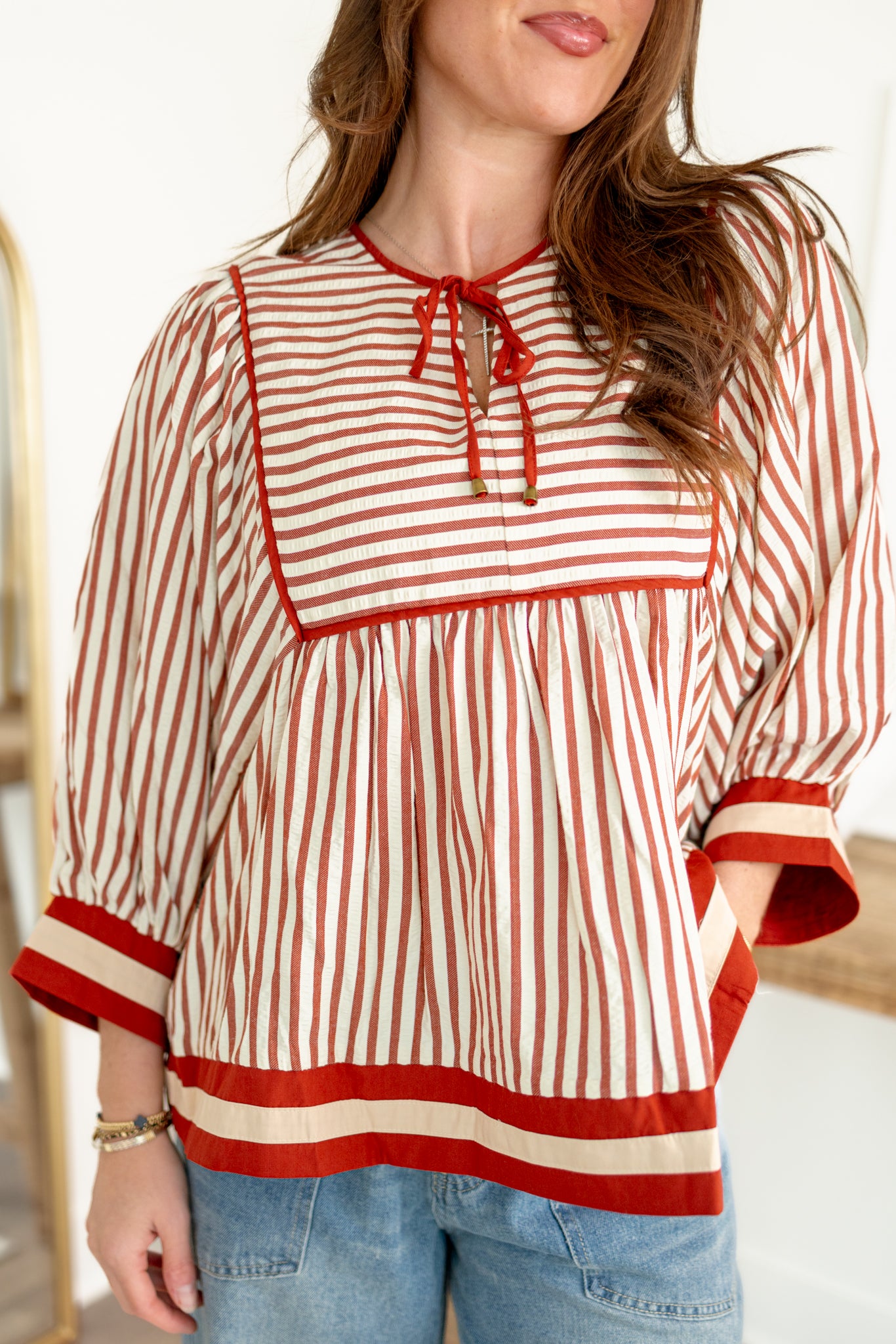Hailey Blouse | Rust