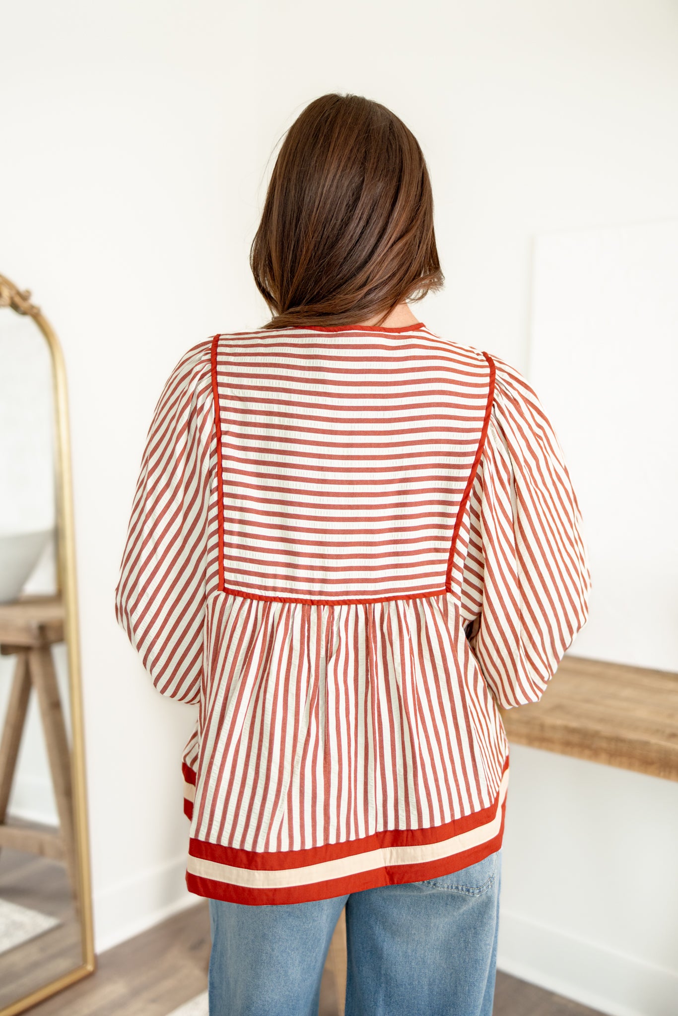 Hailey Blouse | Rust