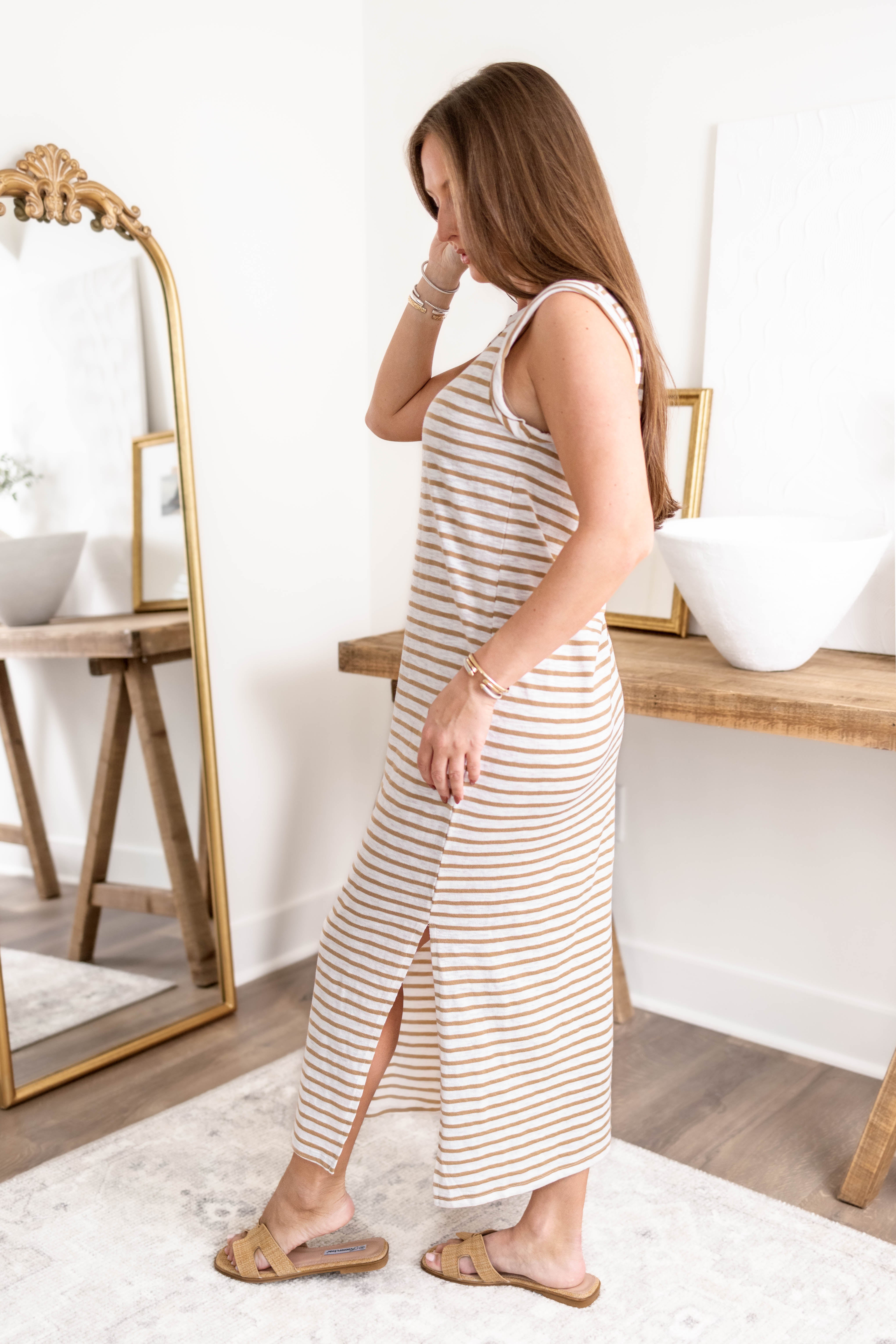 Tess Knit Maxi Dress | Taupe