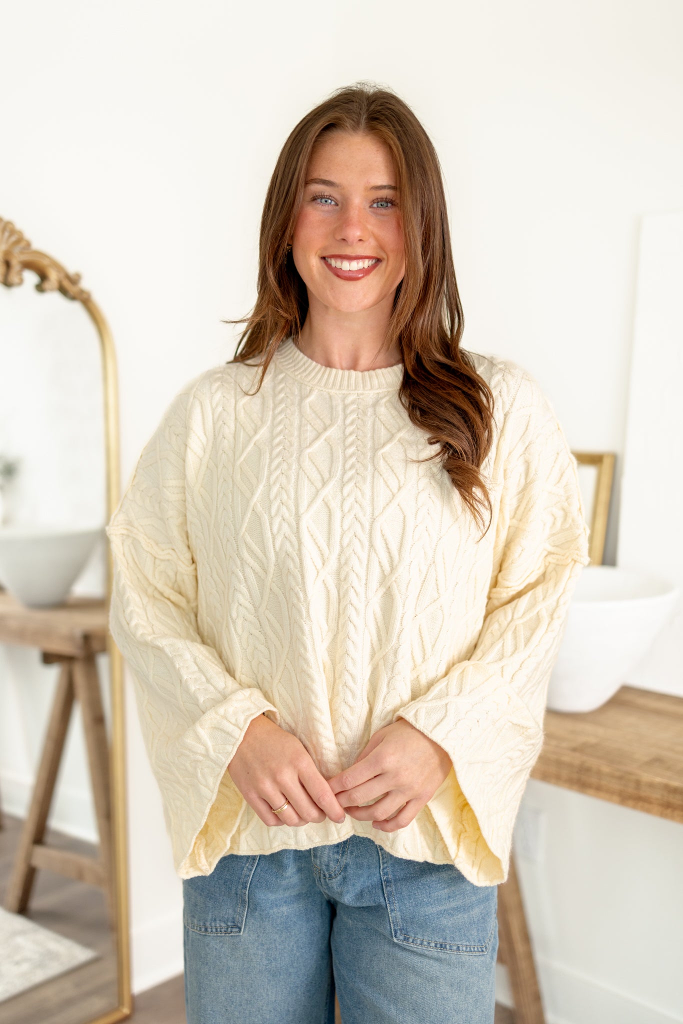 Claire Cable Knit Sweater