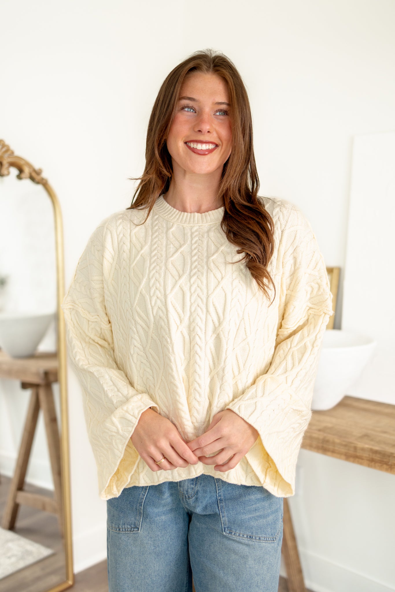 Claire Cable Knit Sweater