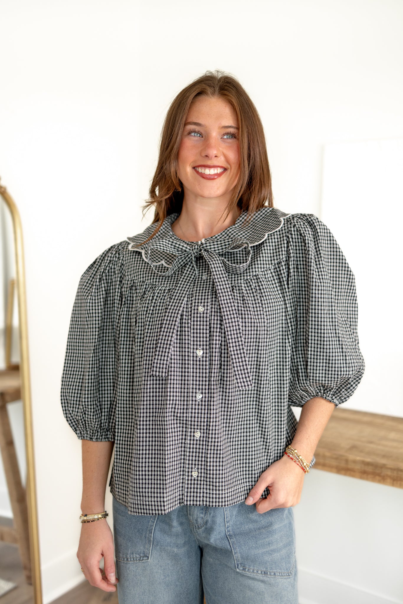 Margot Gingham Blouse