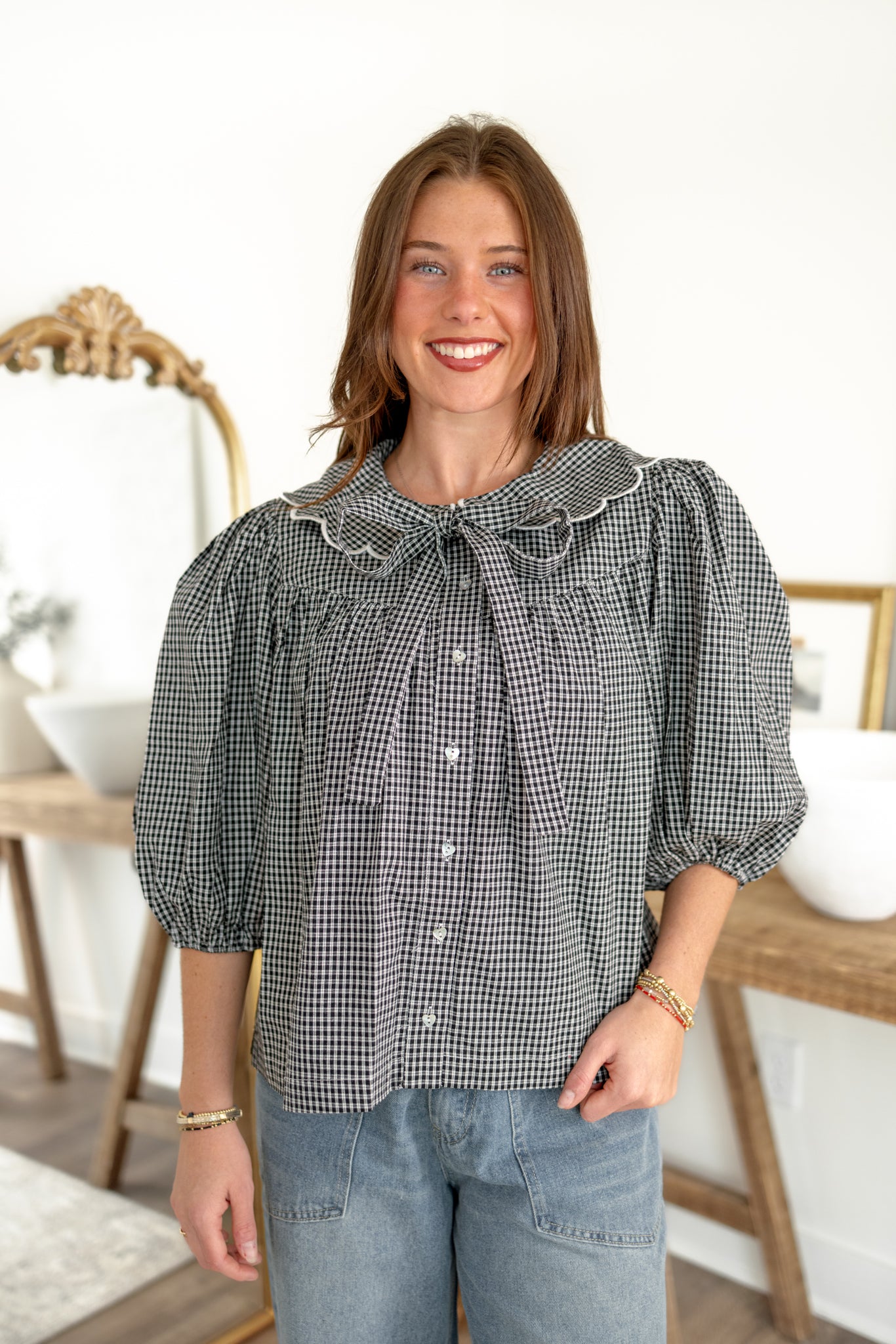 Margot Gingham Blouse