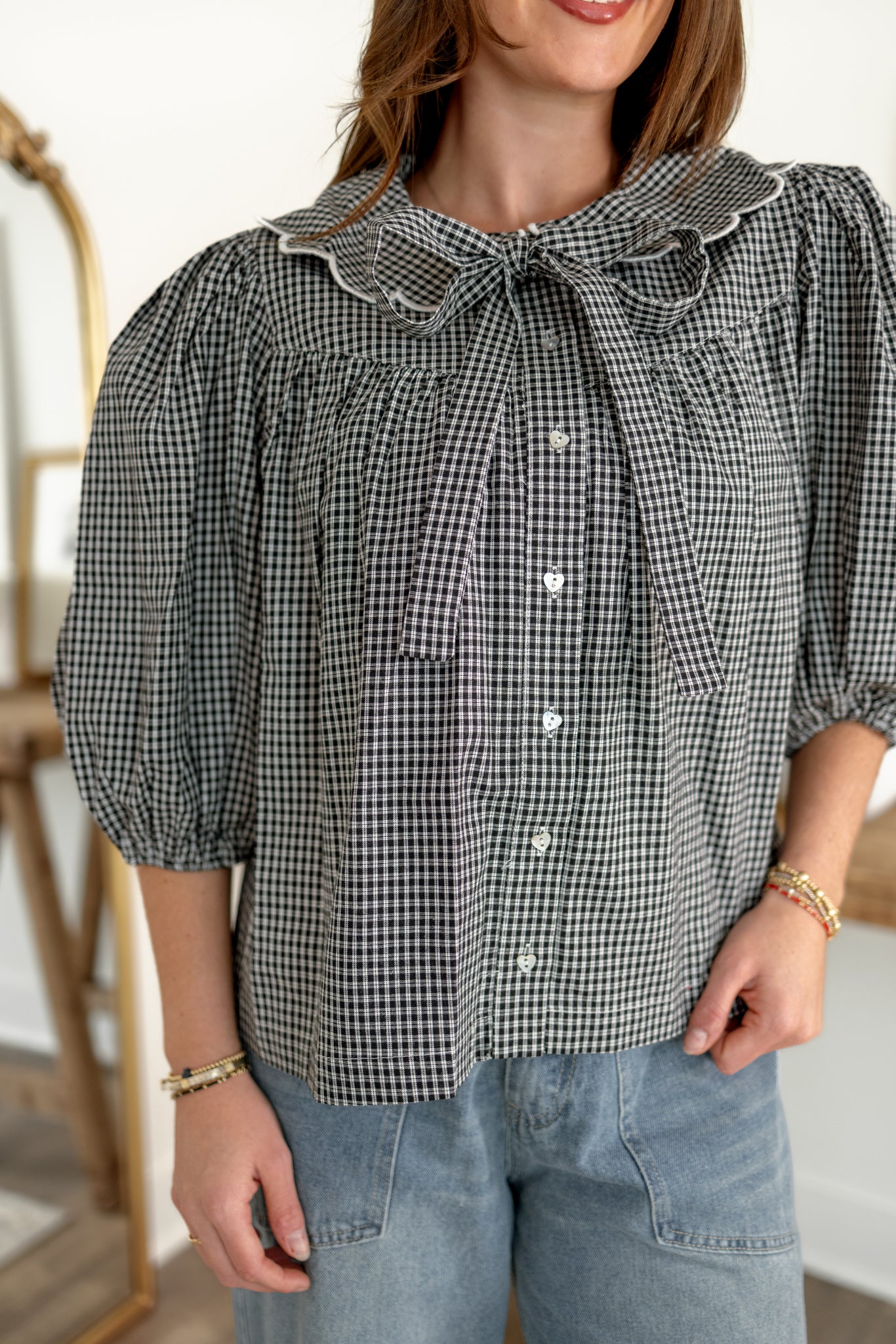 Margot Gingham Blouse