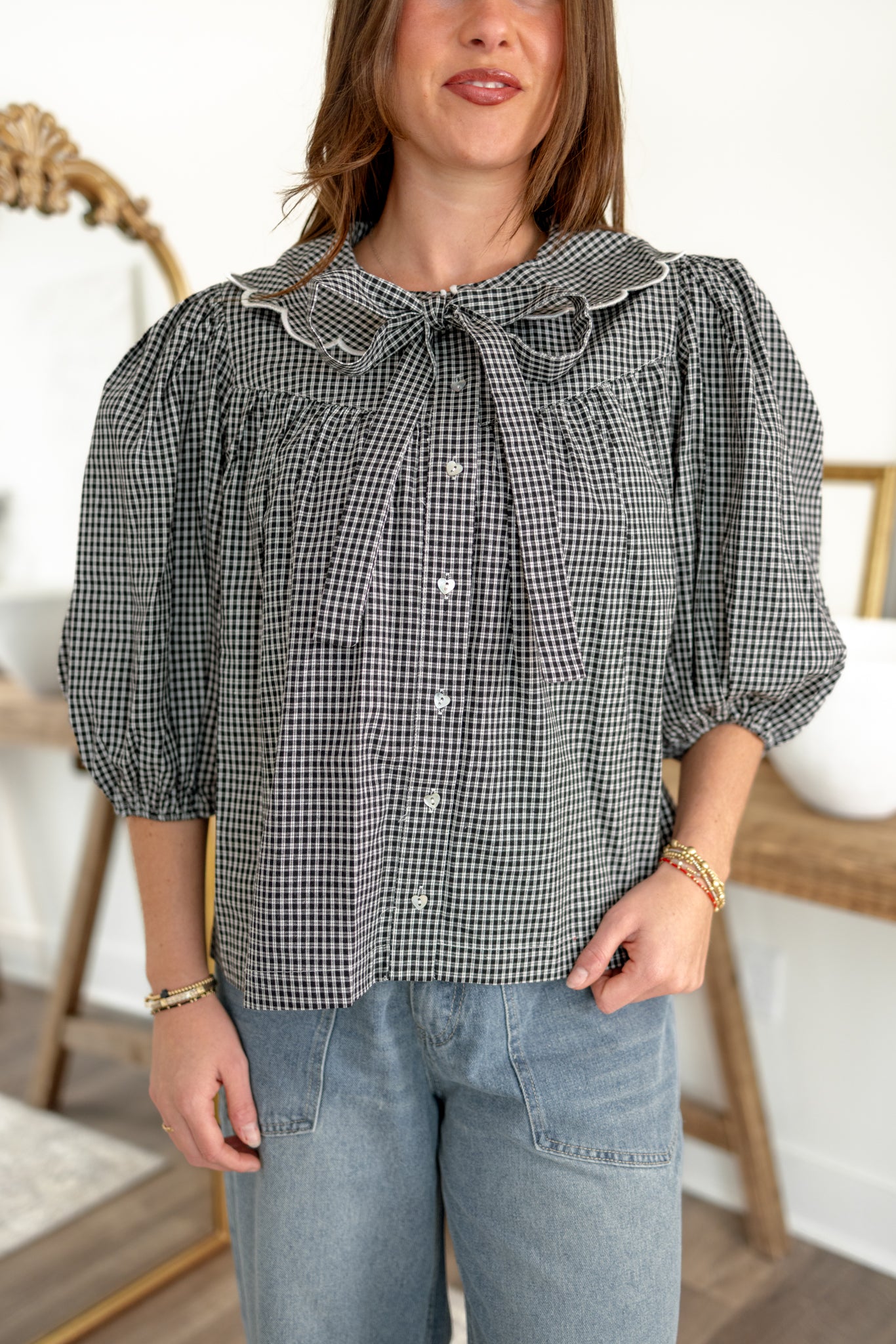 Margot Gingham Blouse