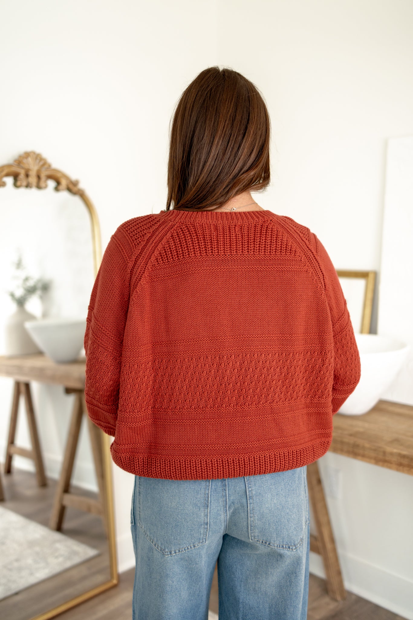 Boston Sweater | Brick