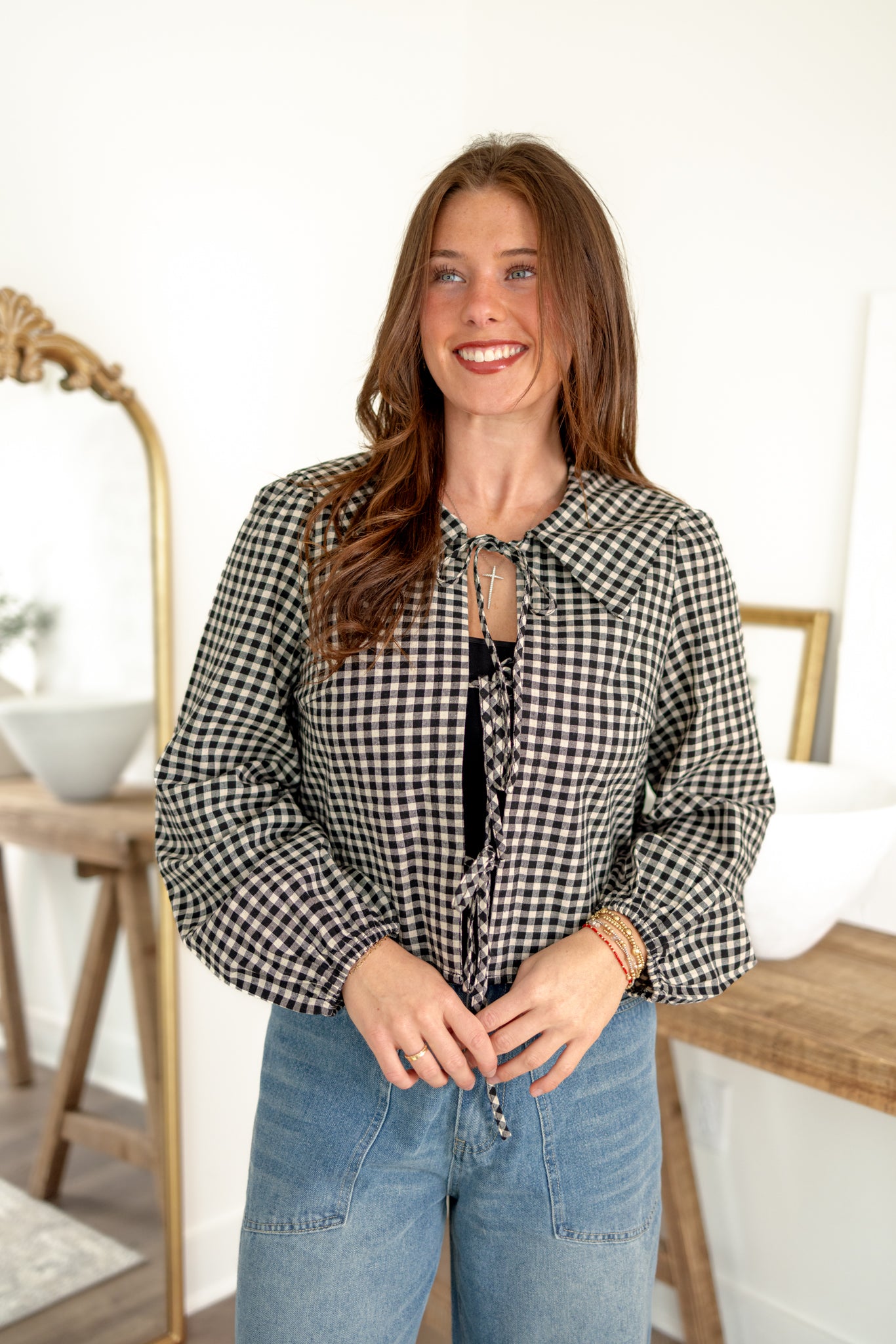 Lola Gingham Top