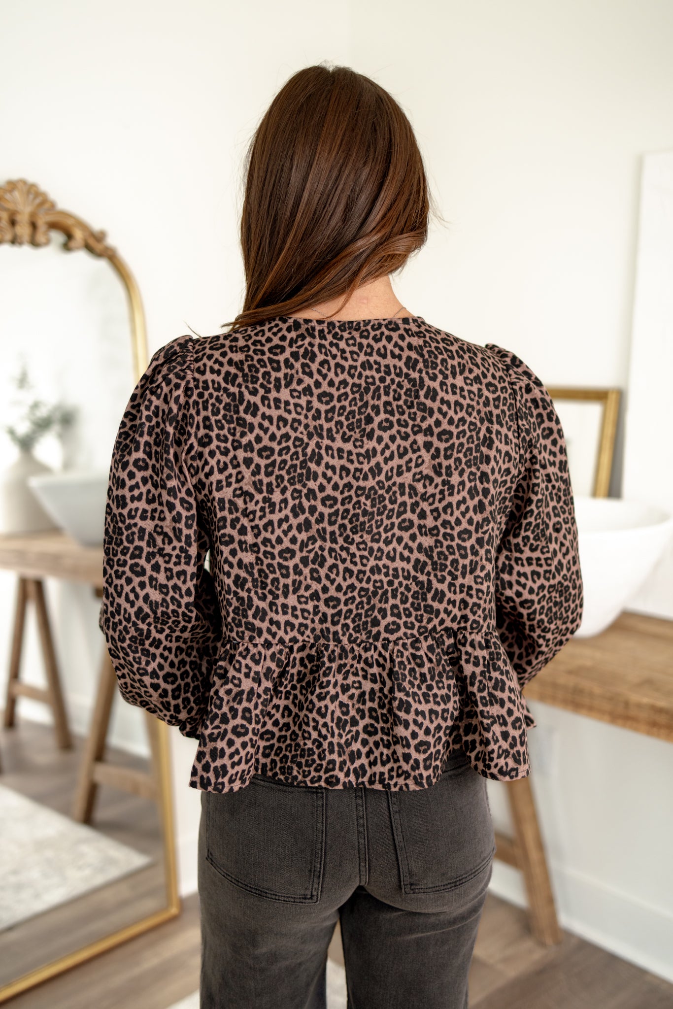 Connie Leopard Blouse