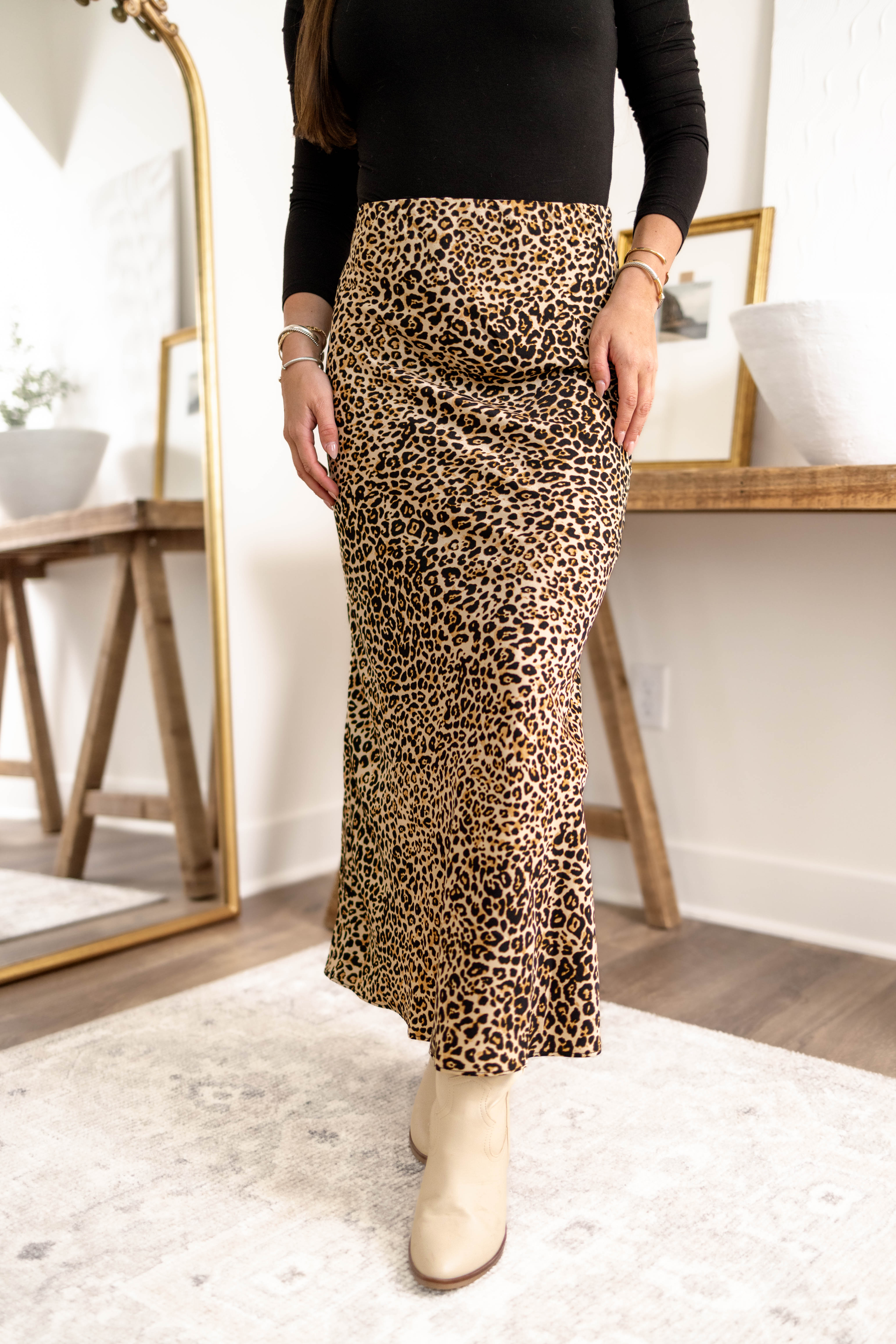 Leopard Maxi Skirt