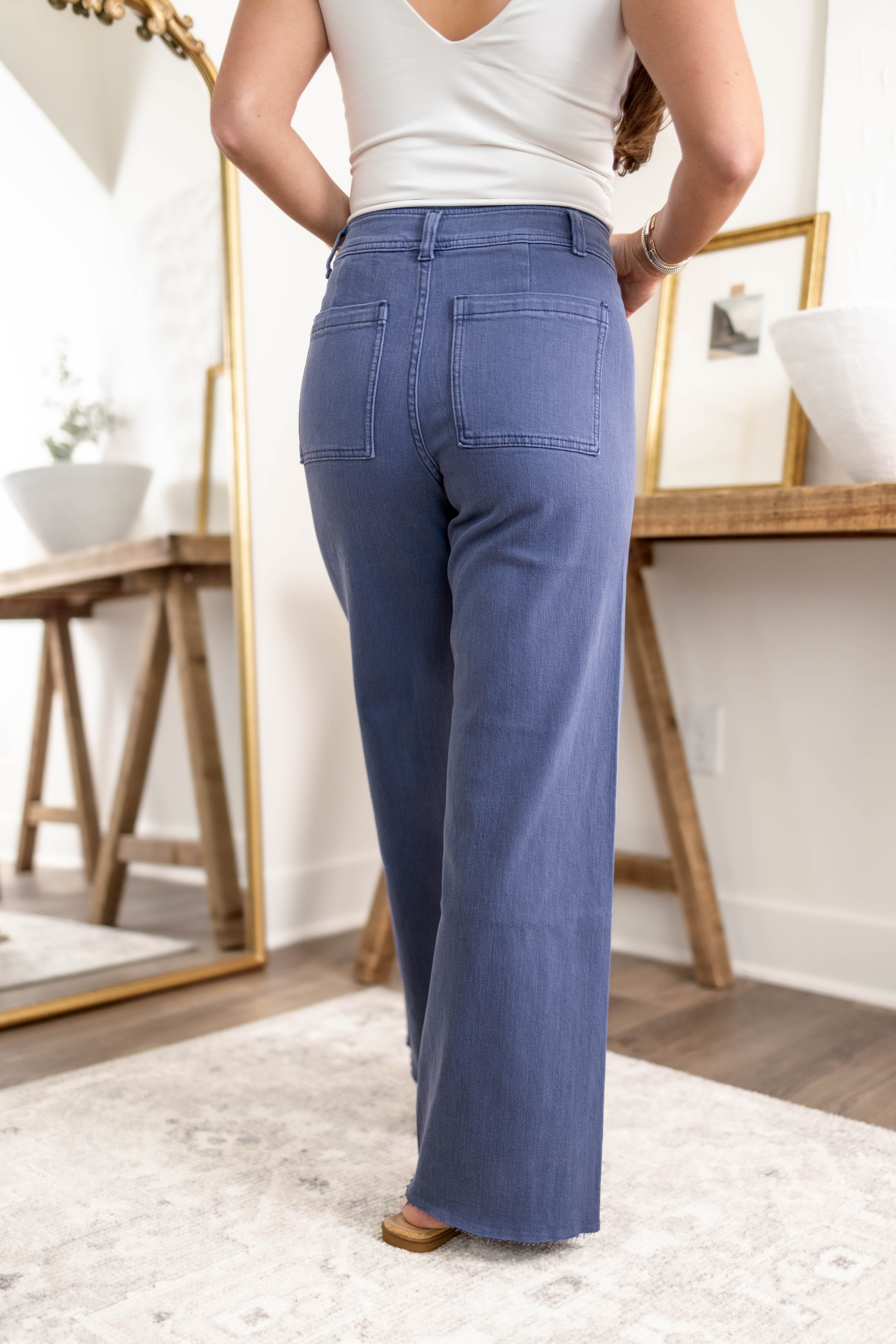 Frankie Wide Leg Pants | Indigo