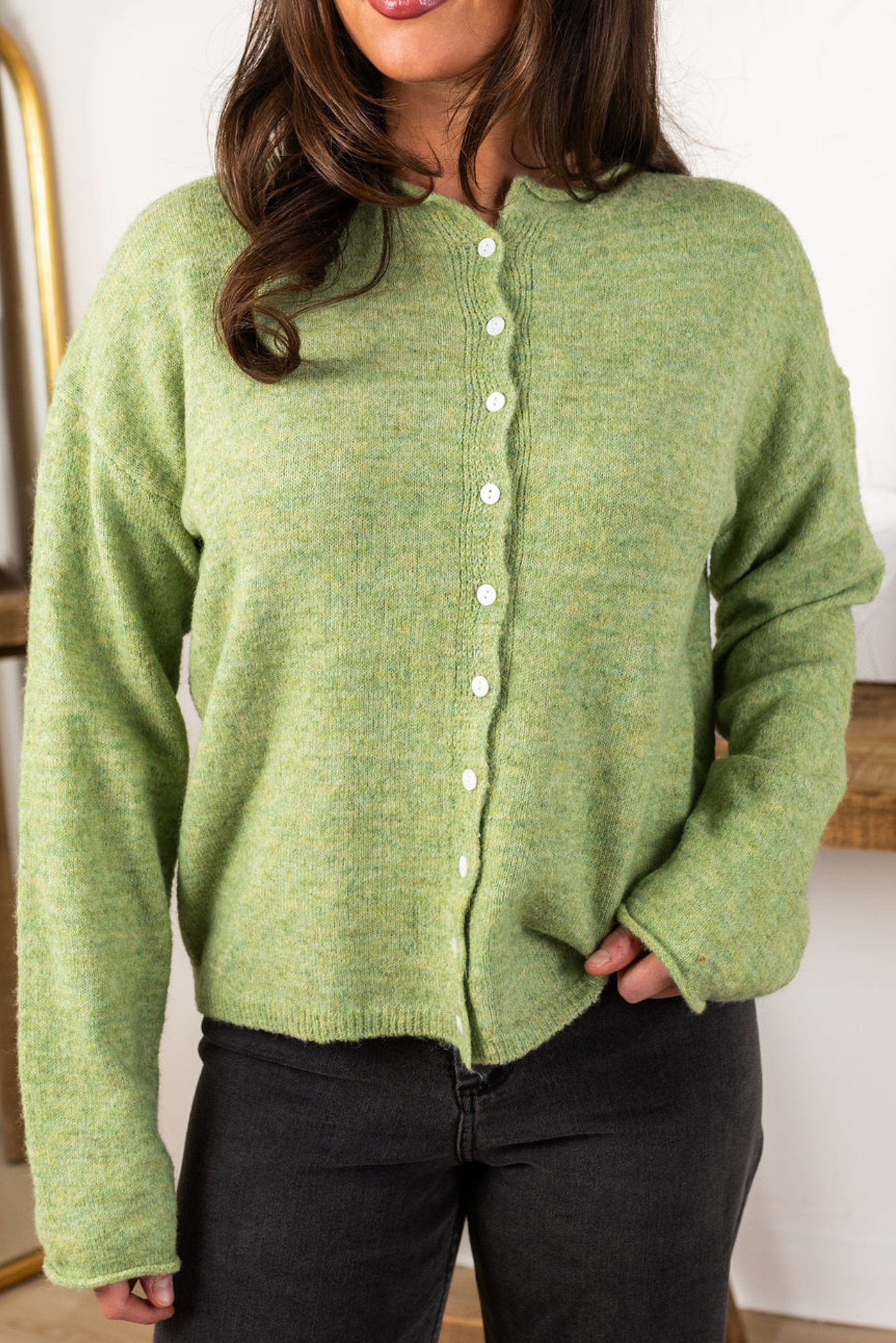 Remi Cardigan | Basil