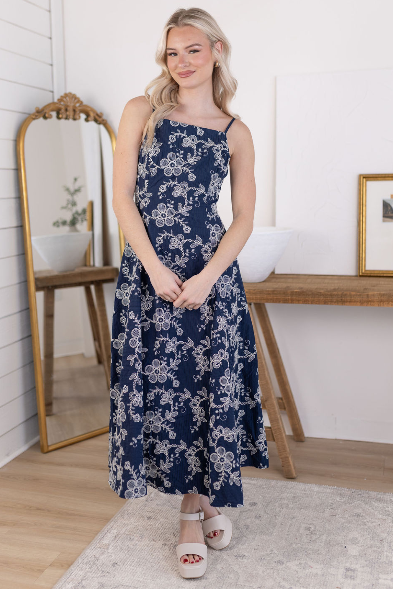 Riley Embroidered Dress