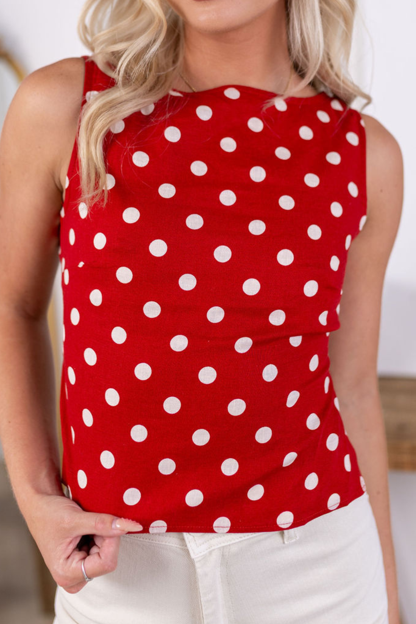 Monroe Polka Dot Top
