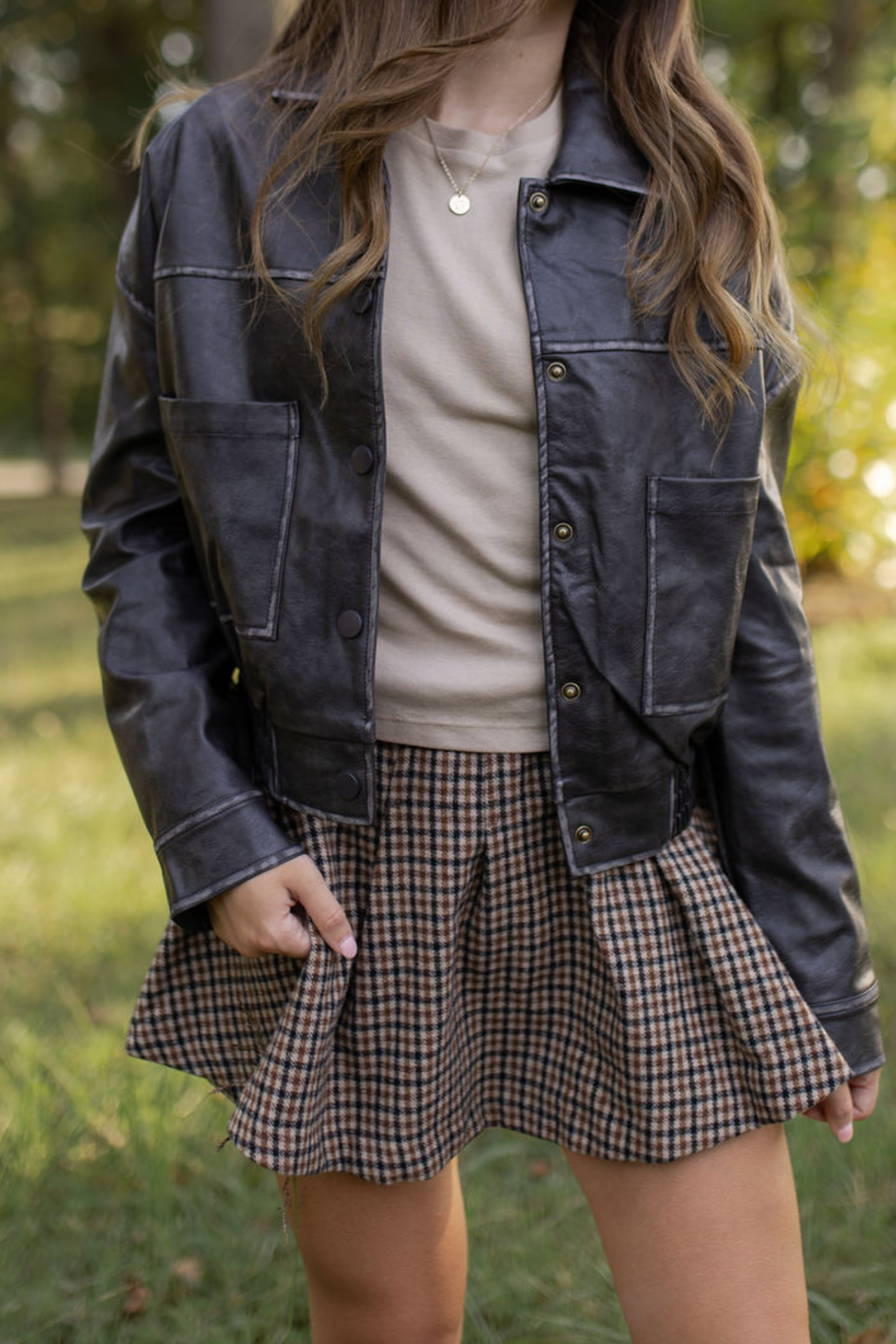 Houndstooth Skort