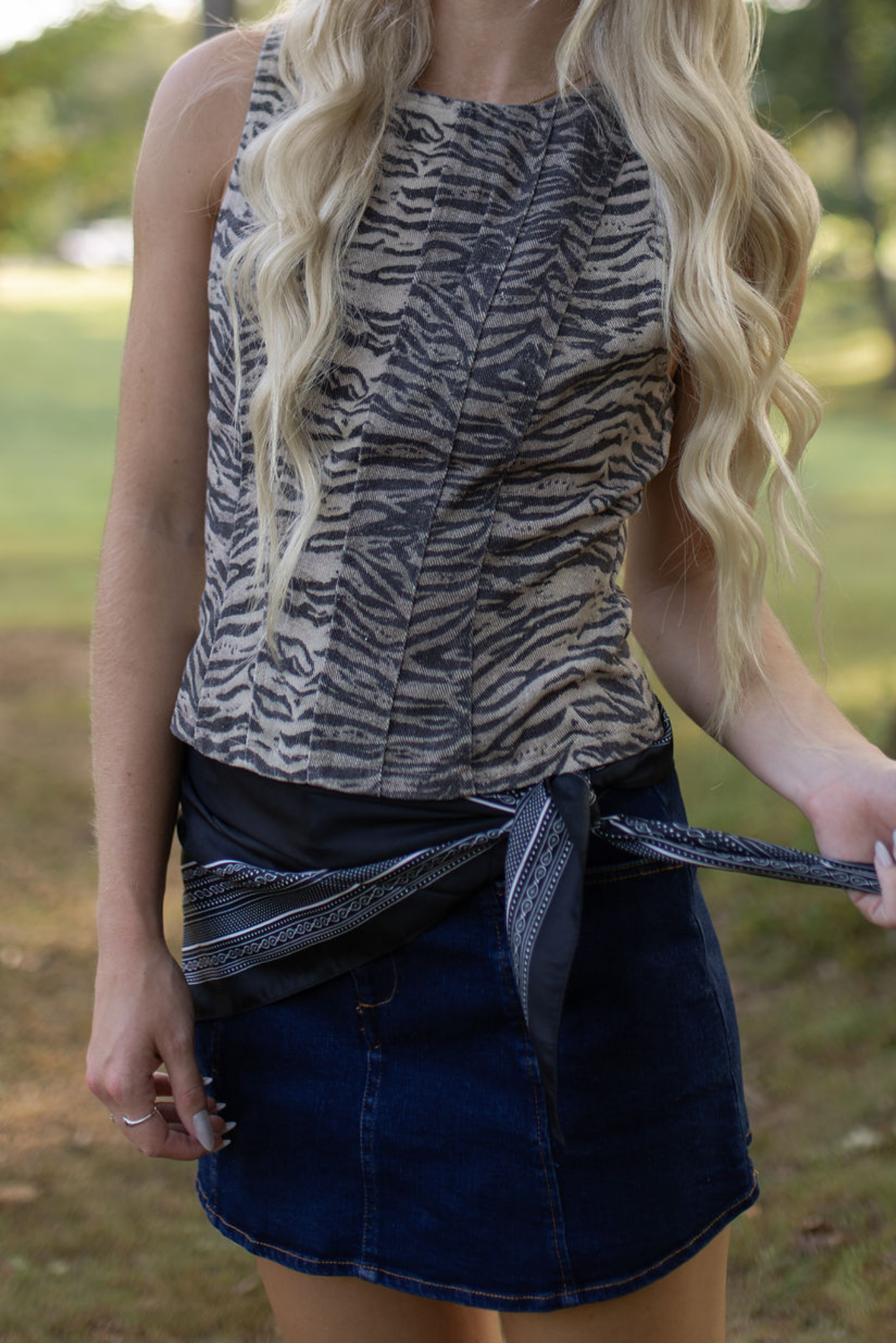 Zebra Panel Top