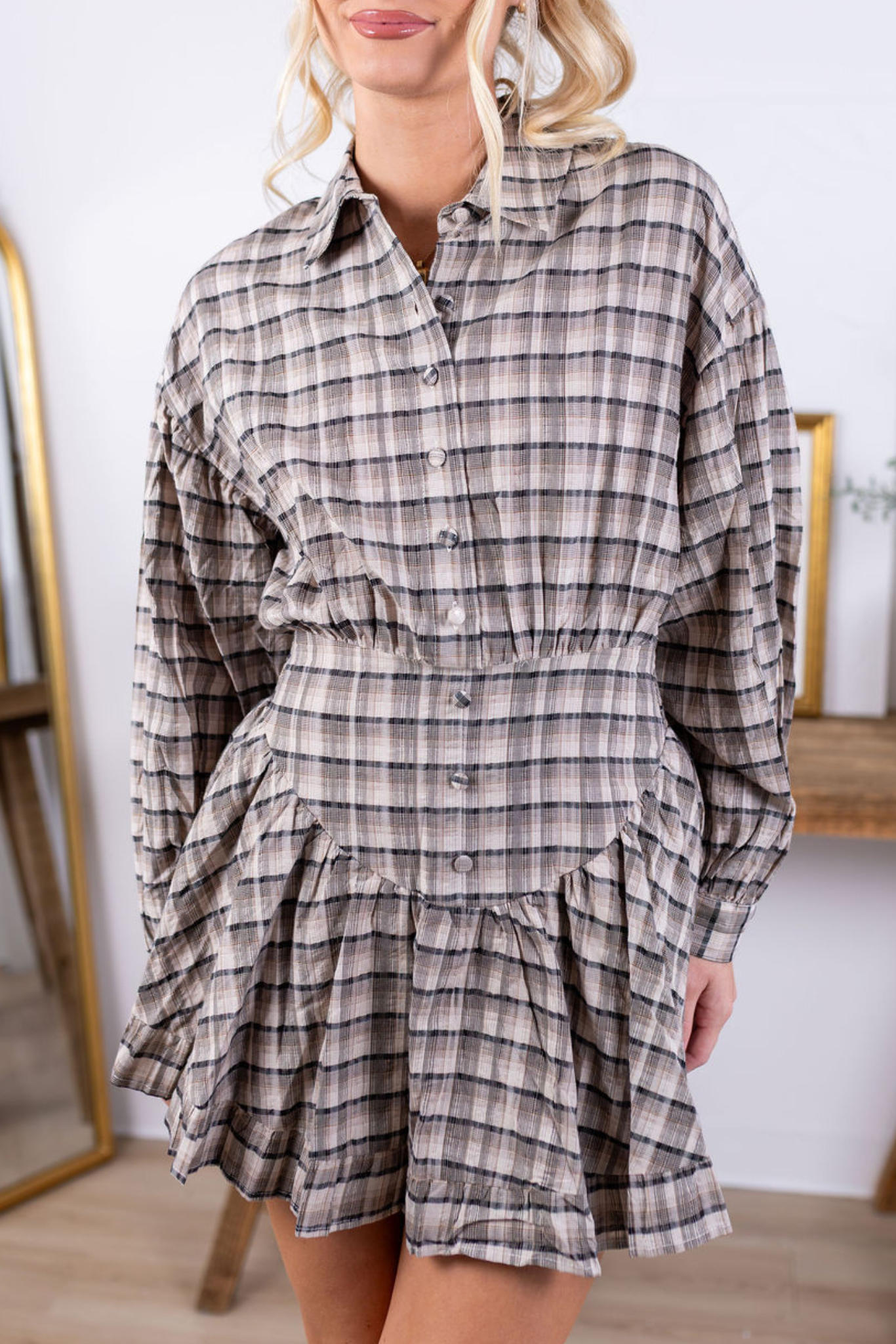 Cali Plaid Dress