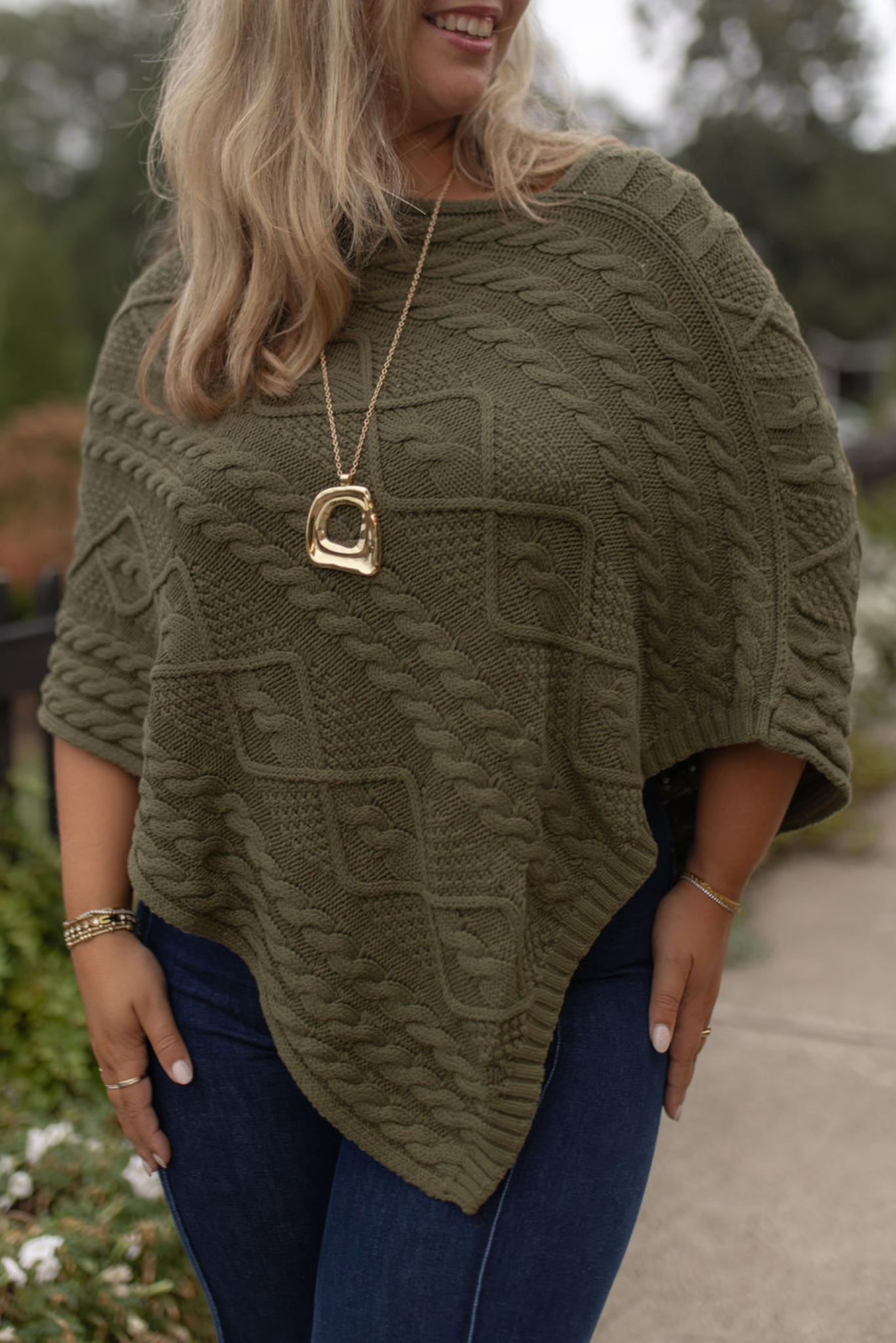 Margot Poncho | Olive