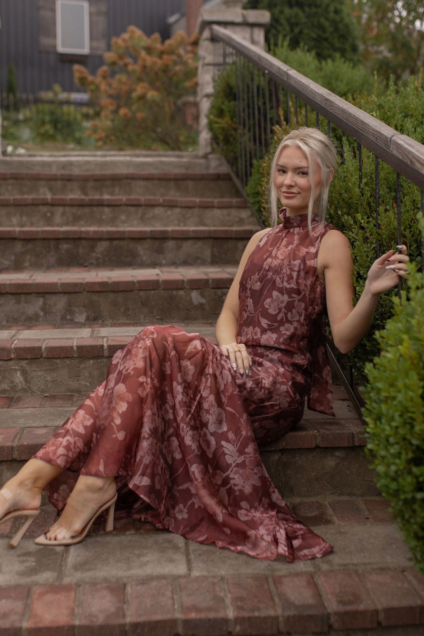 Palmer Organza Dress | Rust