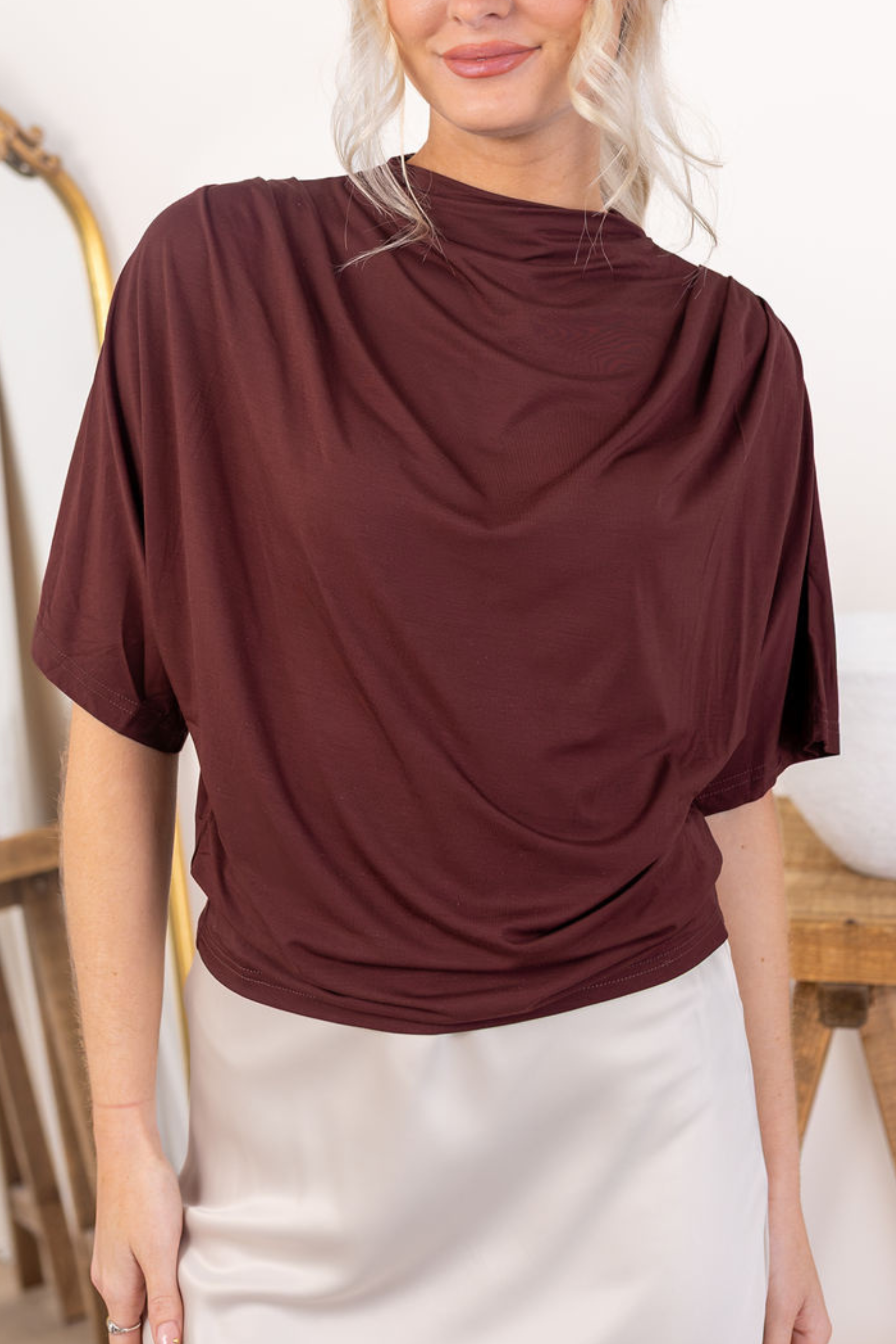 Molly Mock Neck Top