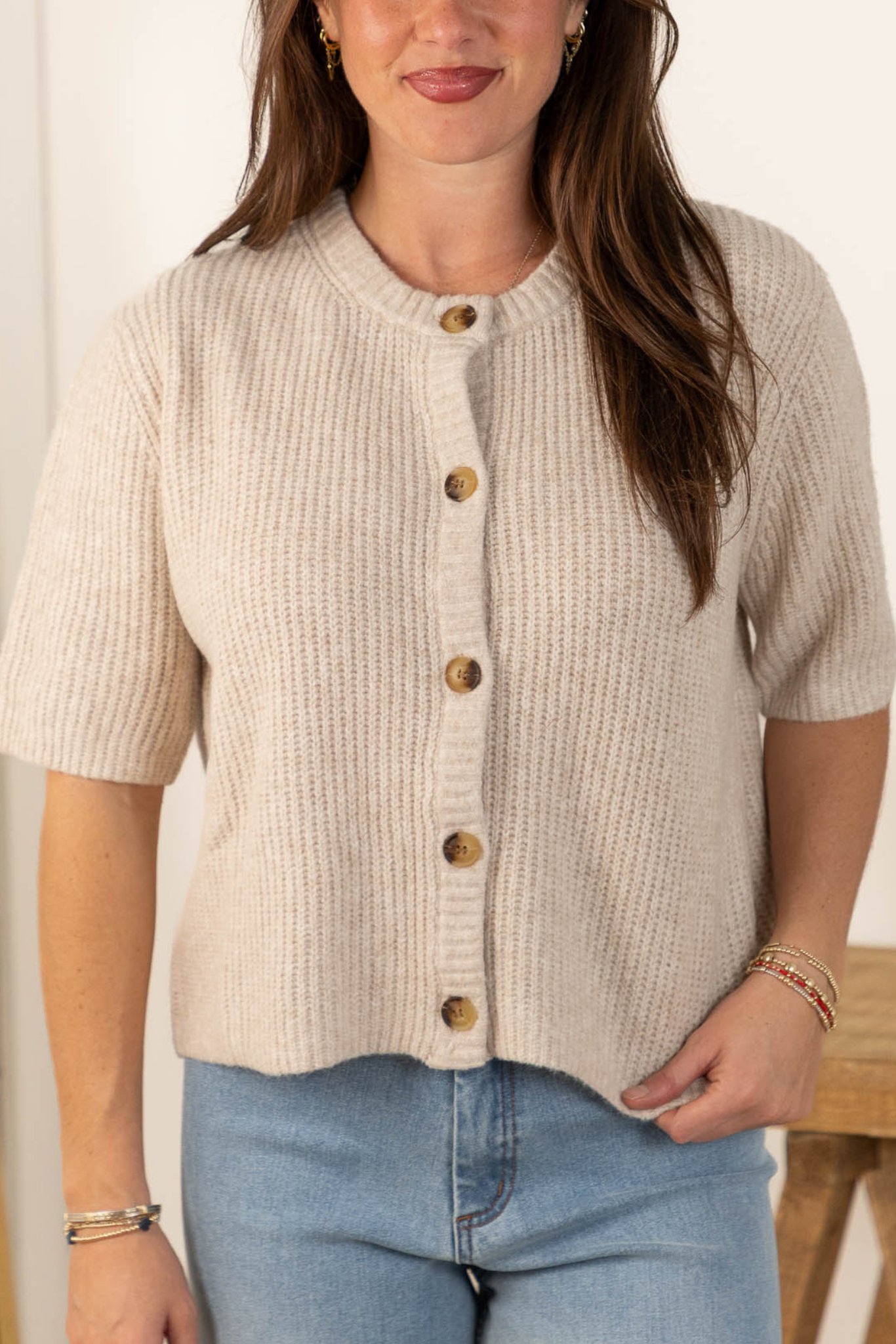 Agnes Cardigan | Beige