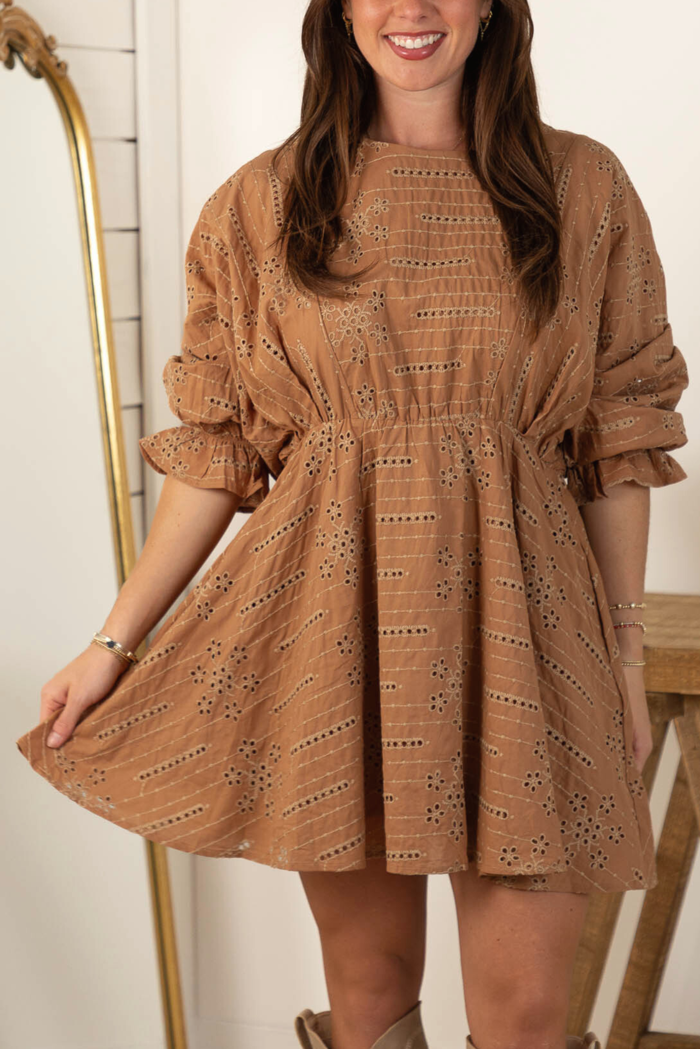 June Embroidered Dress