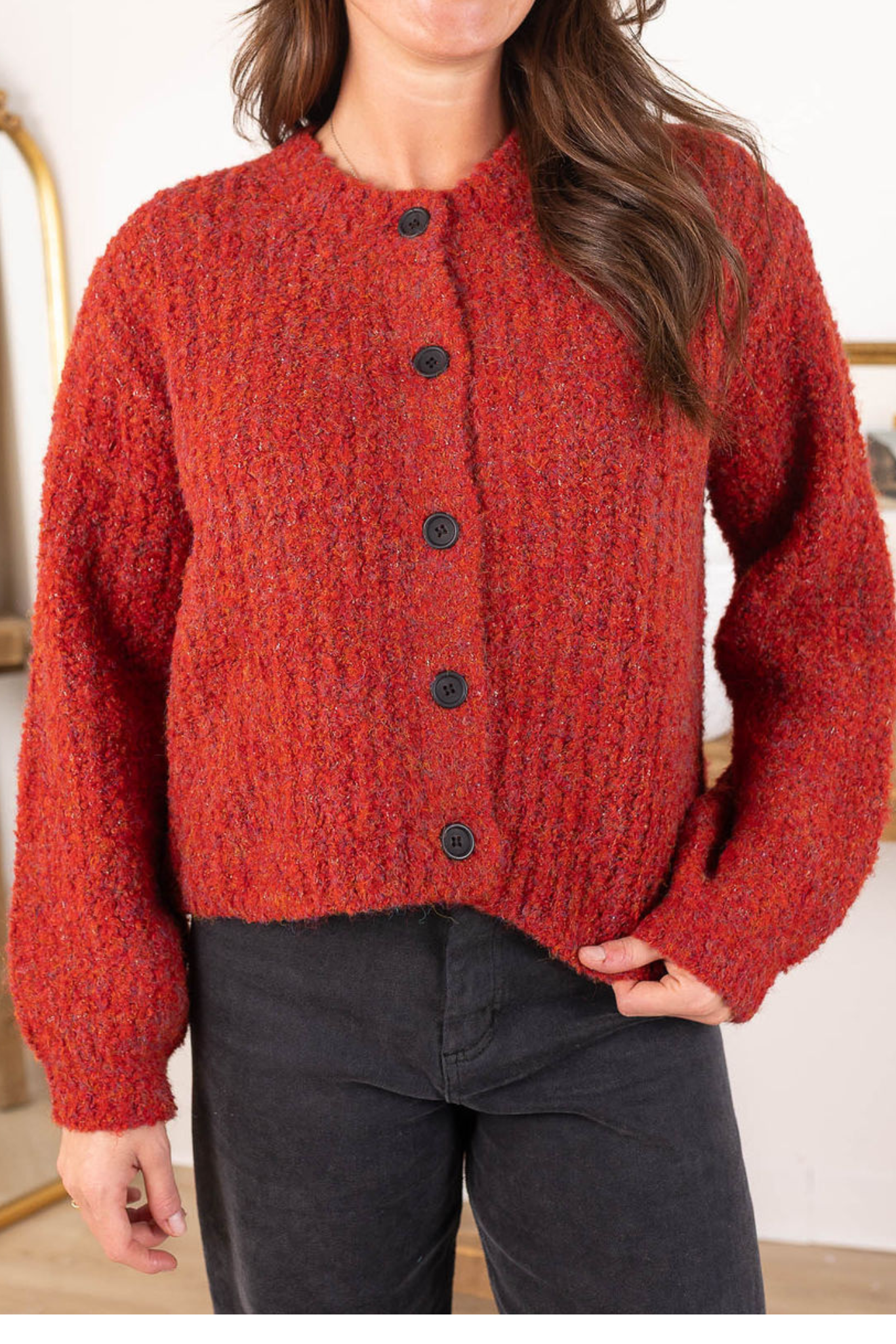 Aspen Cardigan | Red
