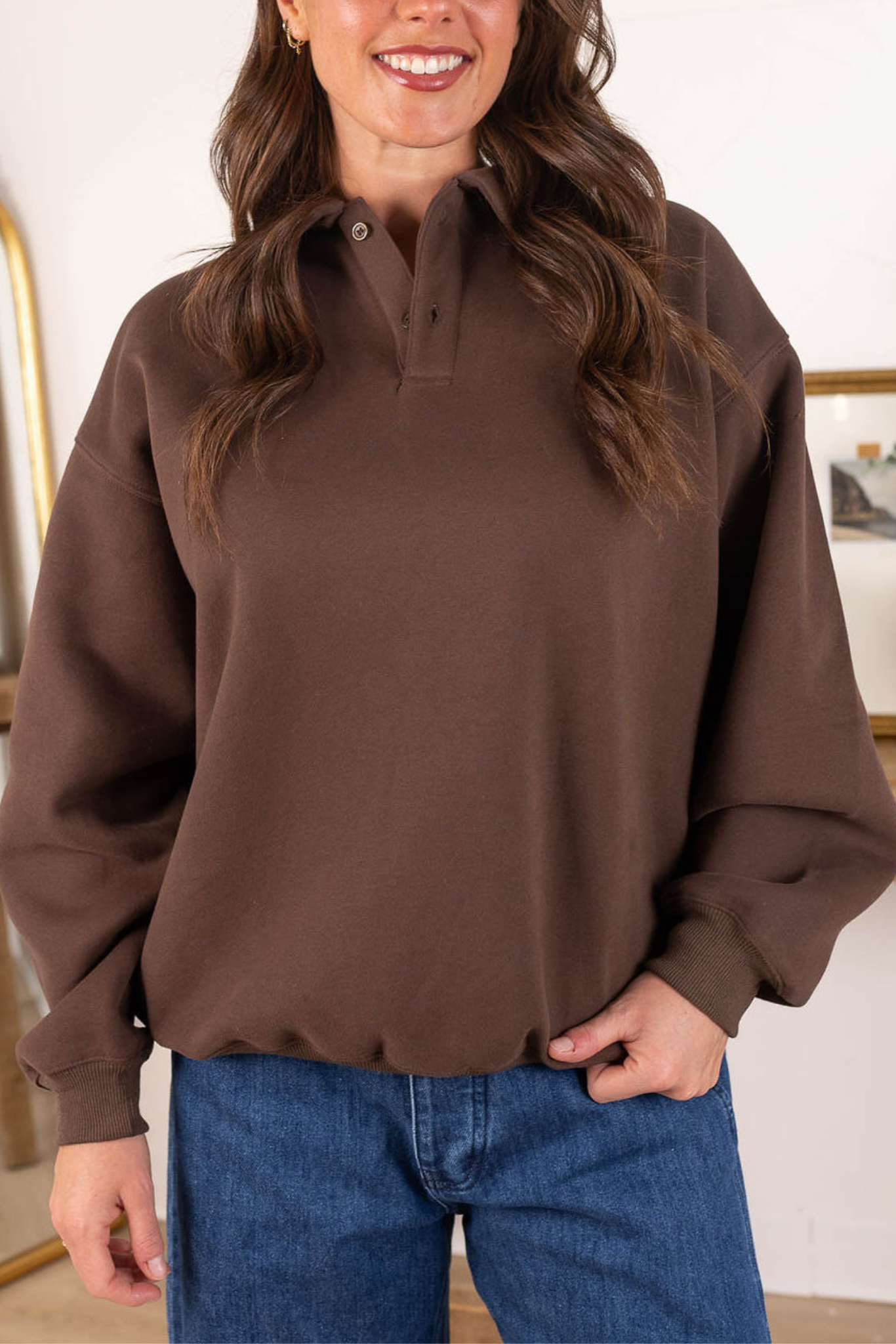 Julie Button Pullover
